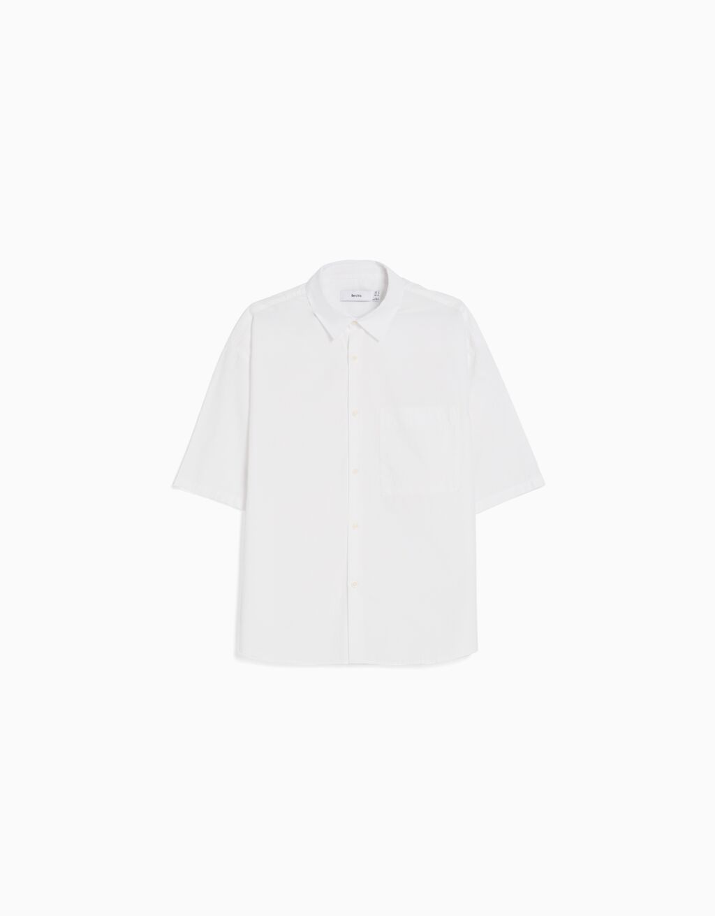 Camisa manga corta popelín-Blanco-4