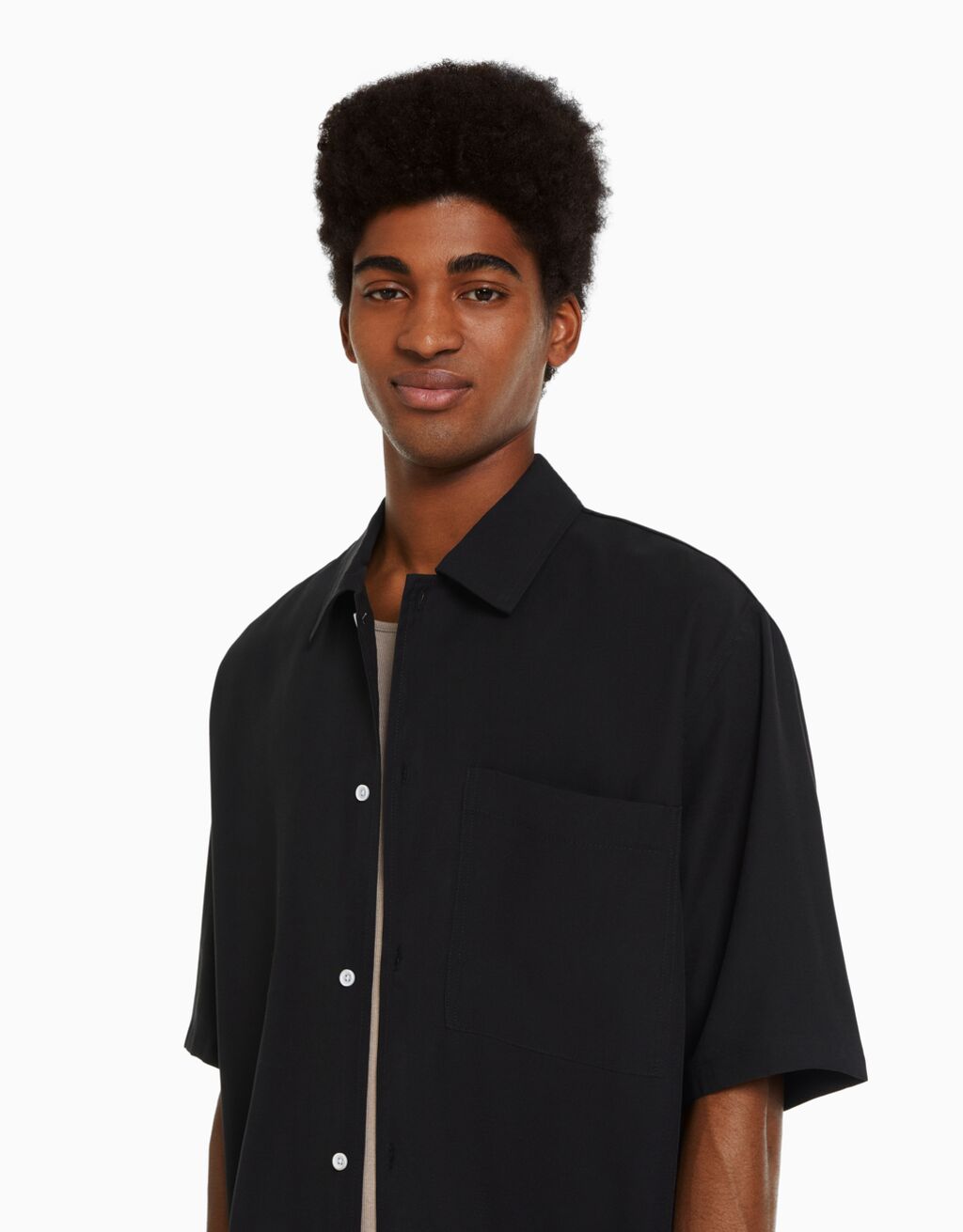 Relaxed fit short sleeve shirt Men Bershka