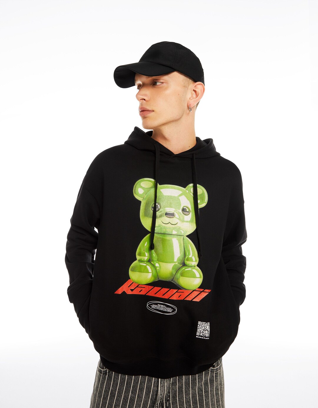 Bershka Wearable Art print estanpatudun kirol-jertse txanoduna