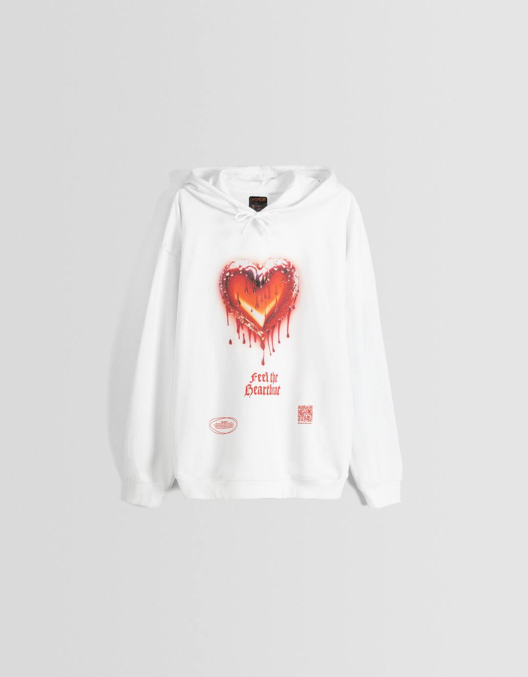 “Bershka Wearable Art” bluzë e stampuar me kapuç