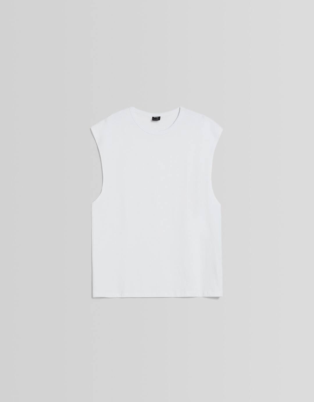 Sleeveless oversize T-shirt