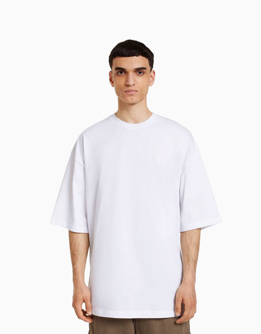 Oversized short sleeve T-shirt - Parilla test - Men | Bershka