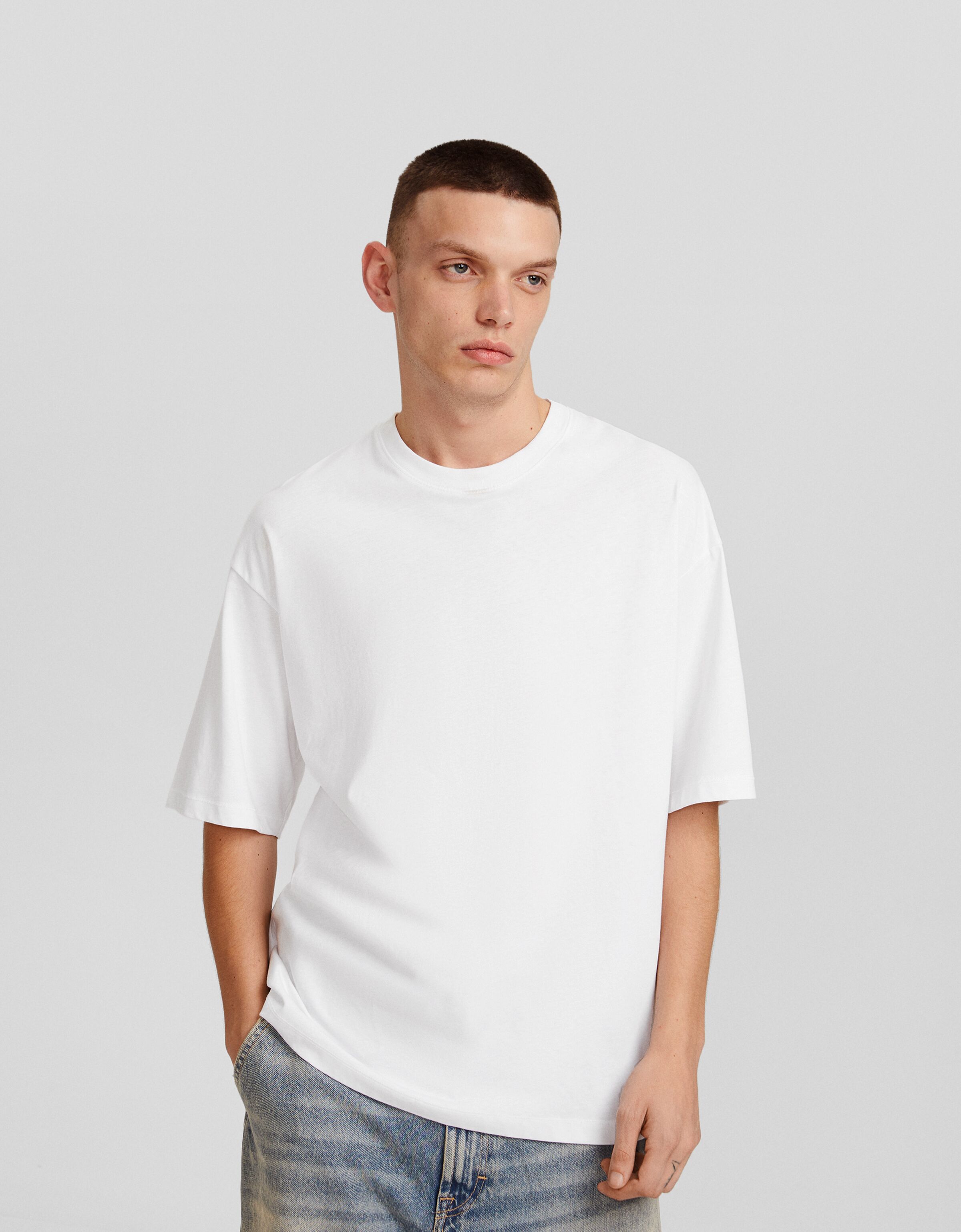 Bershka camisetas manga discount corta