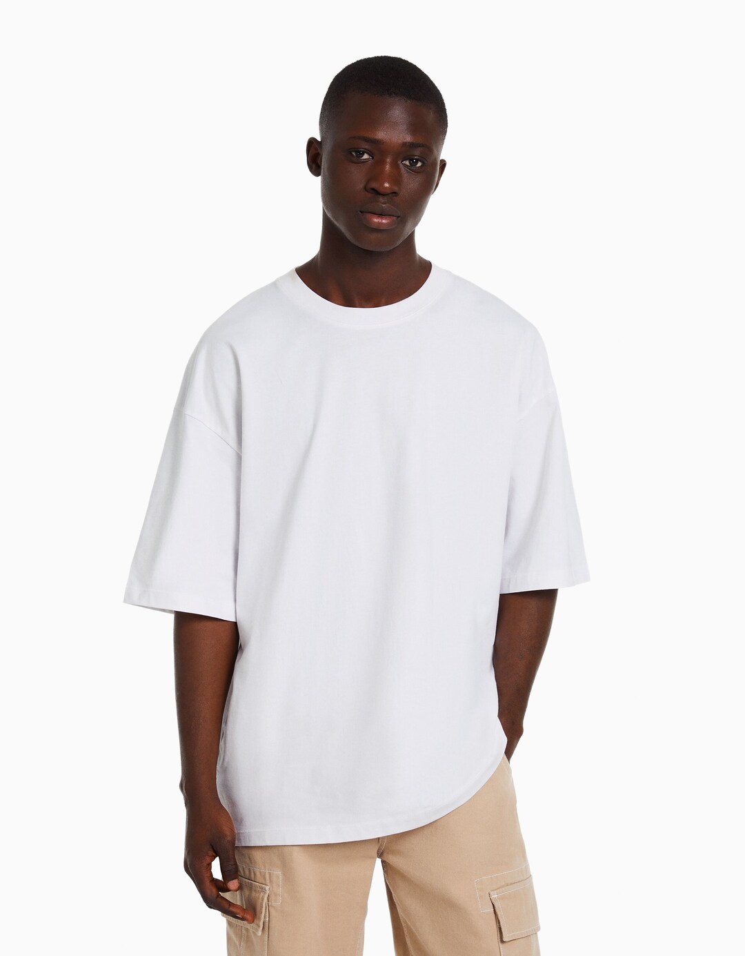 Oversize-Shirt mit kurzen Ärmeln