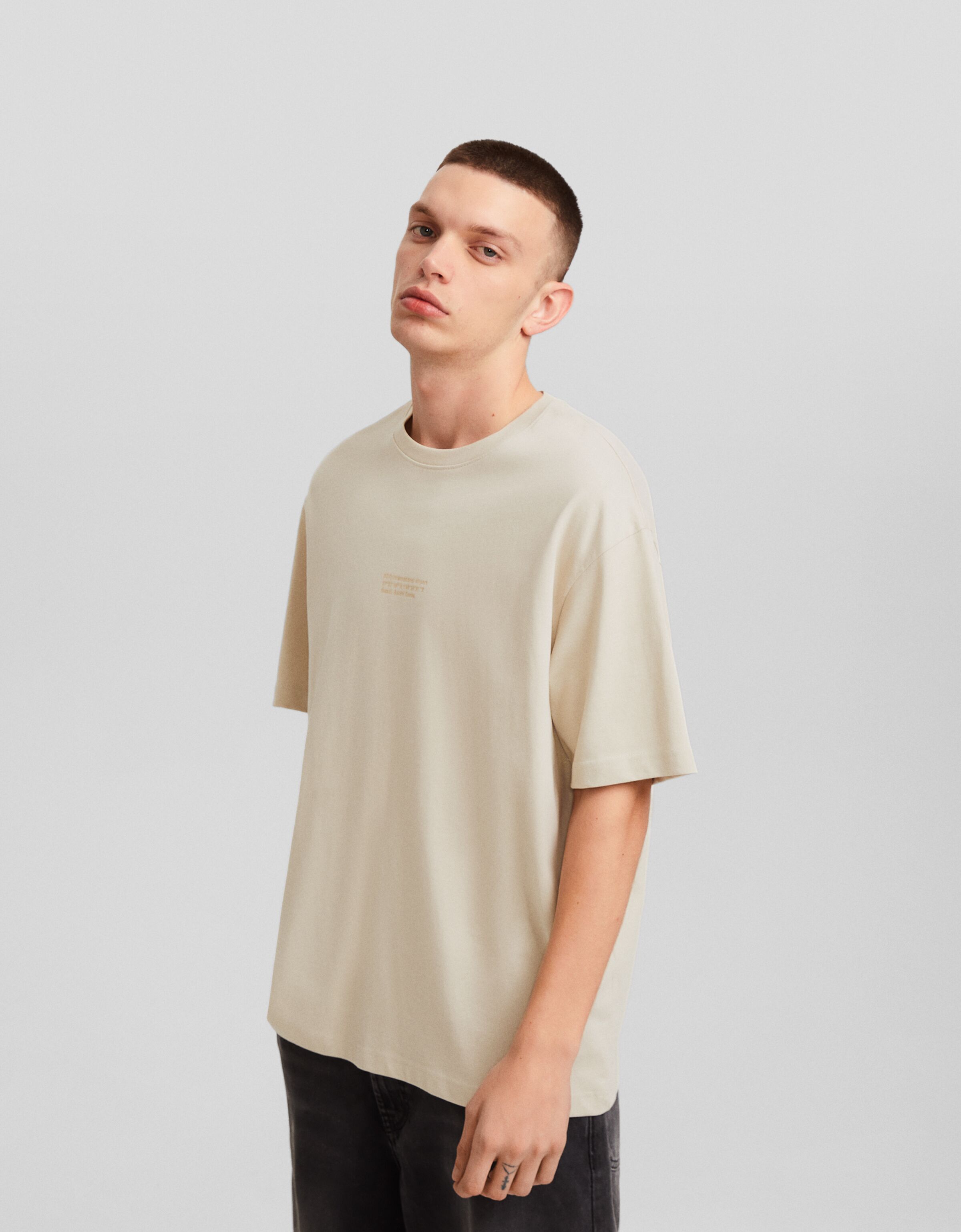 Tee shirt oversize online bershka