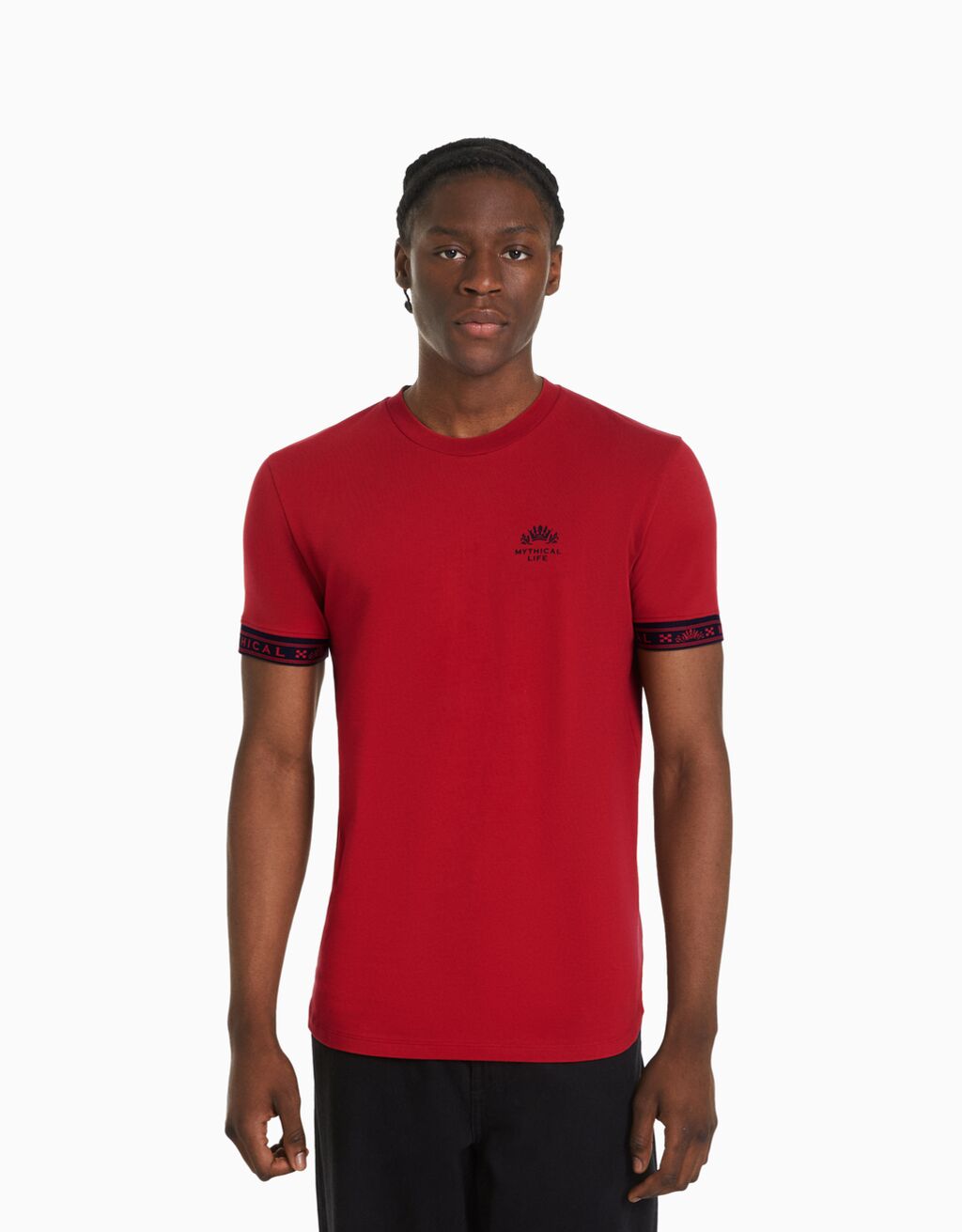 T shirt best sale homme bershka