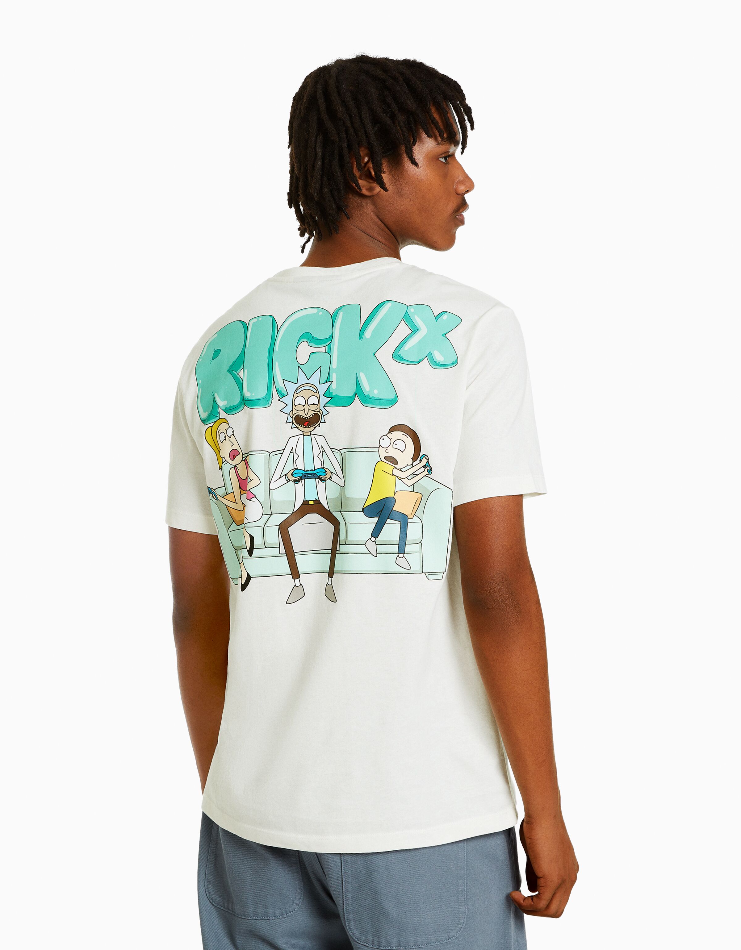 Camiseta Rick Morty manga corta regular fit print REBAJAS