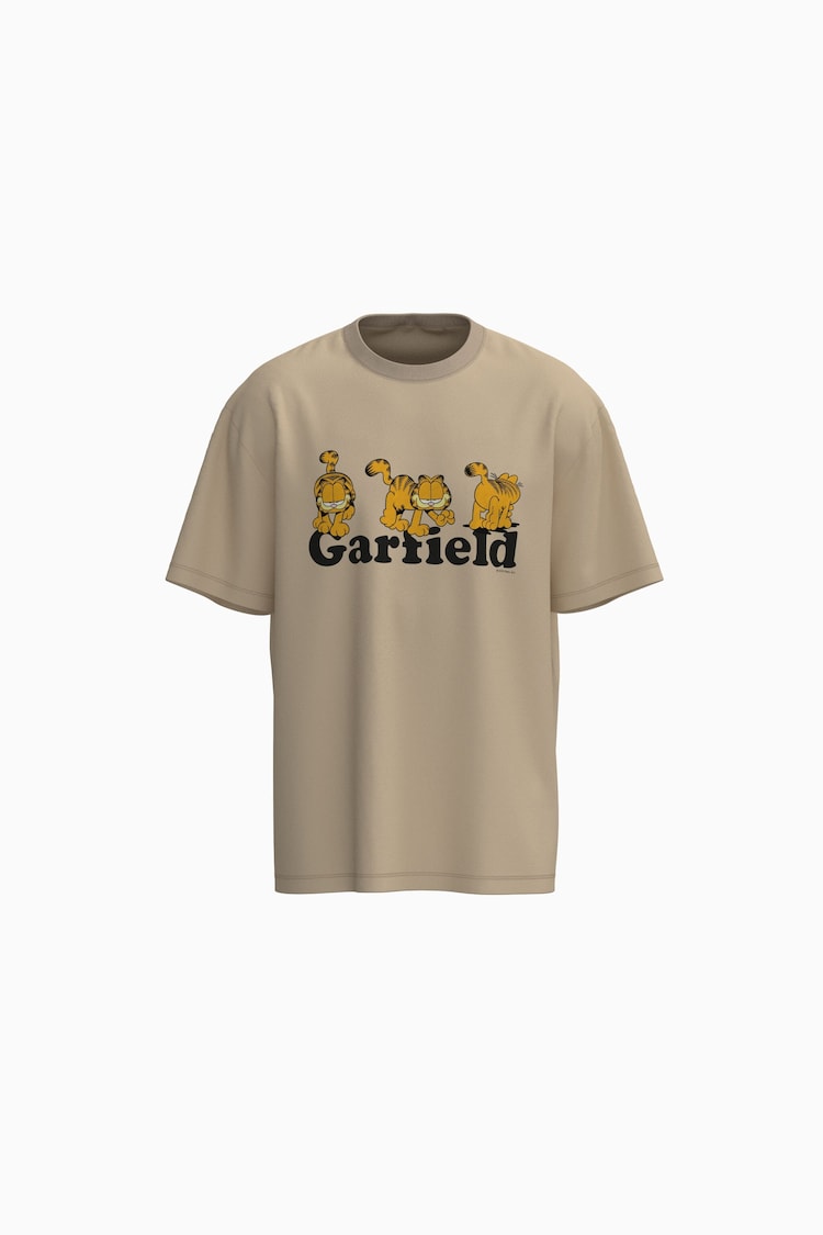 Camiseta Garfield manga corta boxy fit print