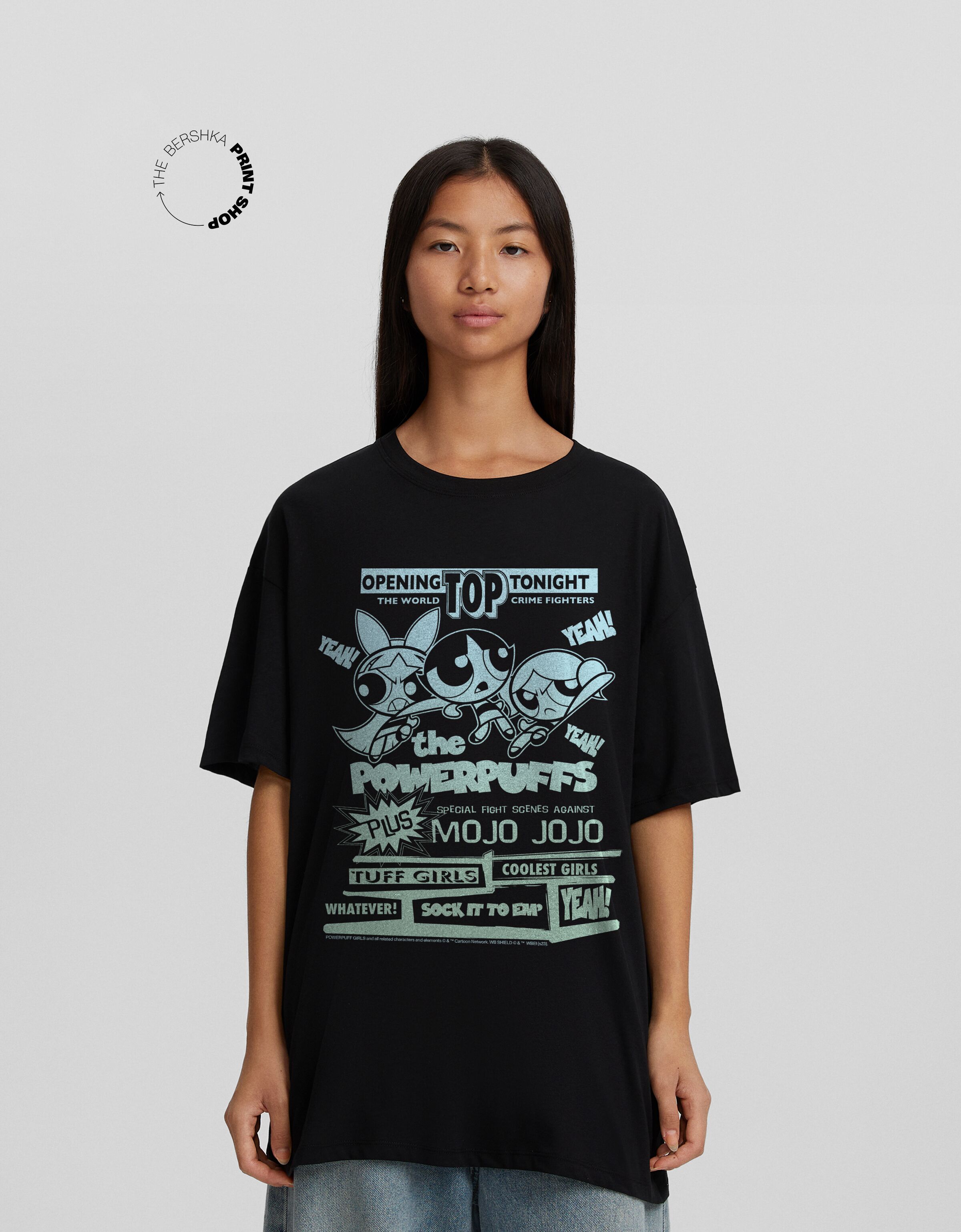 Powerpuff Girls print boxy fit short sleeve T shirt T shirts