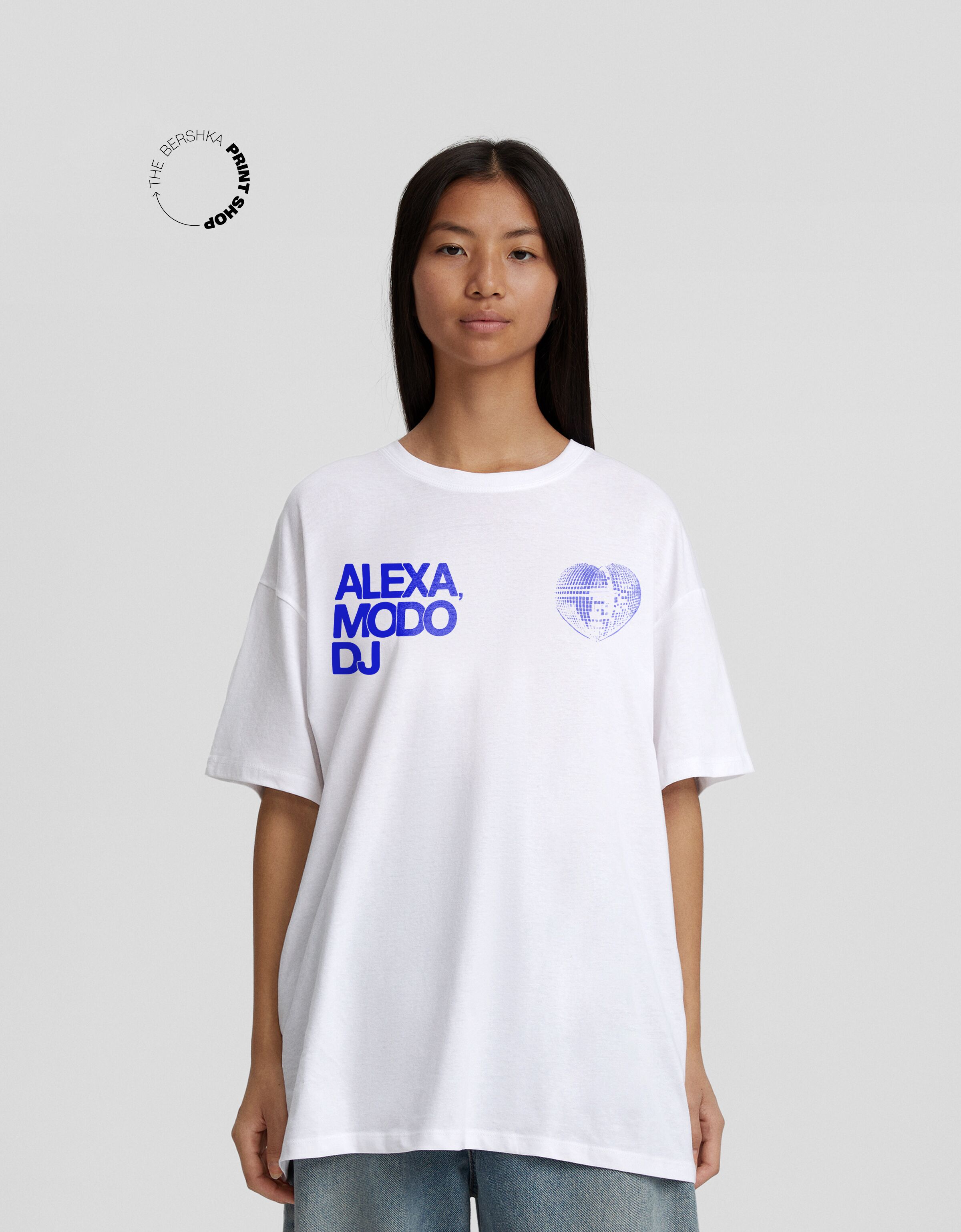 Bershka hot sale camiseta hombreras