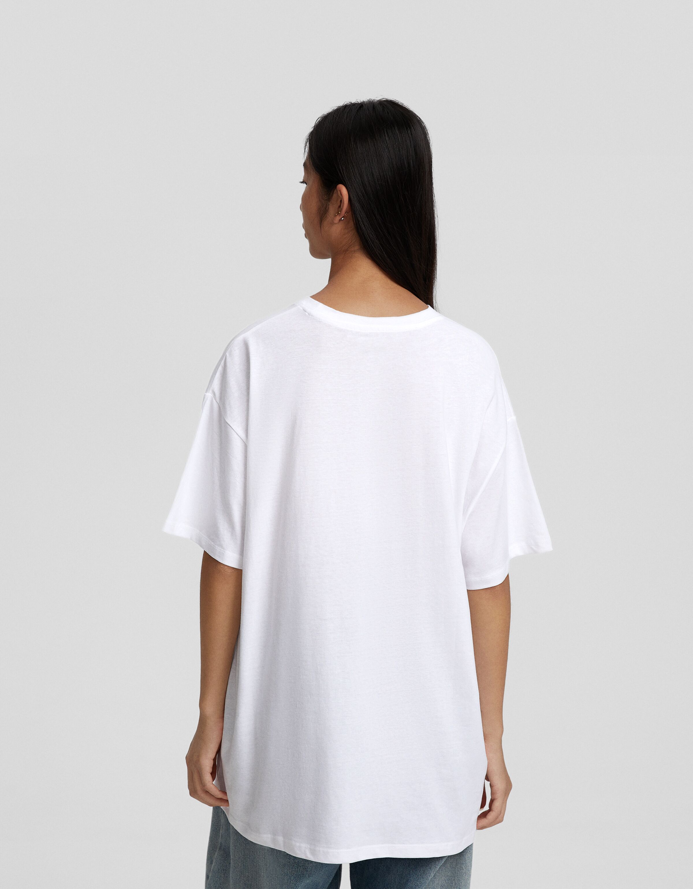 Bershka camiseta hombreras deals