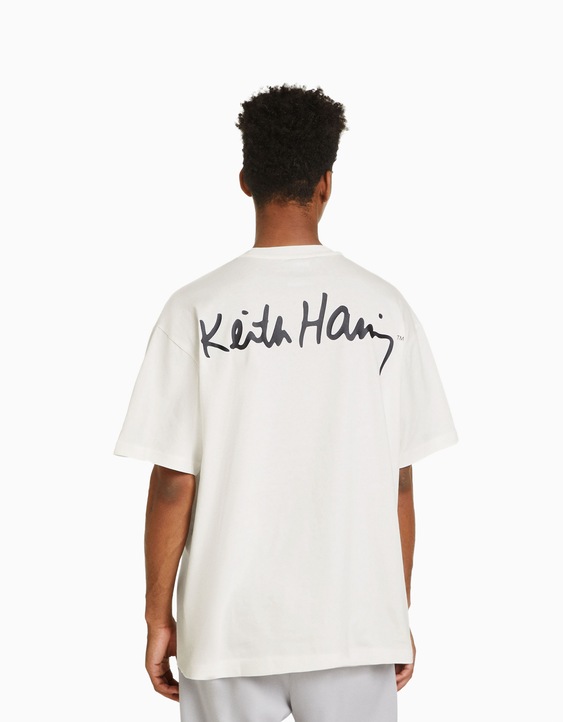 Valiente Extinto Arenoso Camiseta Keith Haring manga corta boxy fit print - Camisetas - Hombre |  Bershka