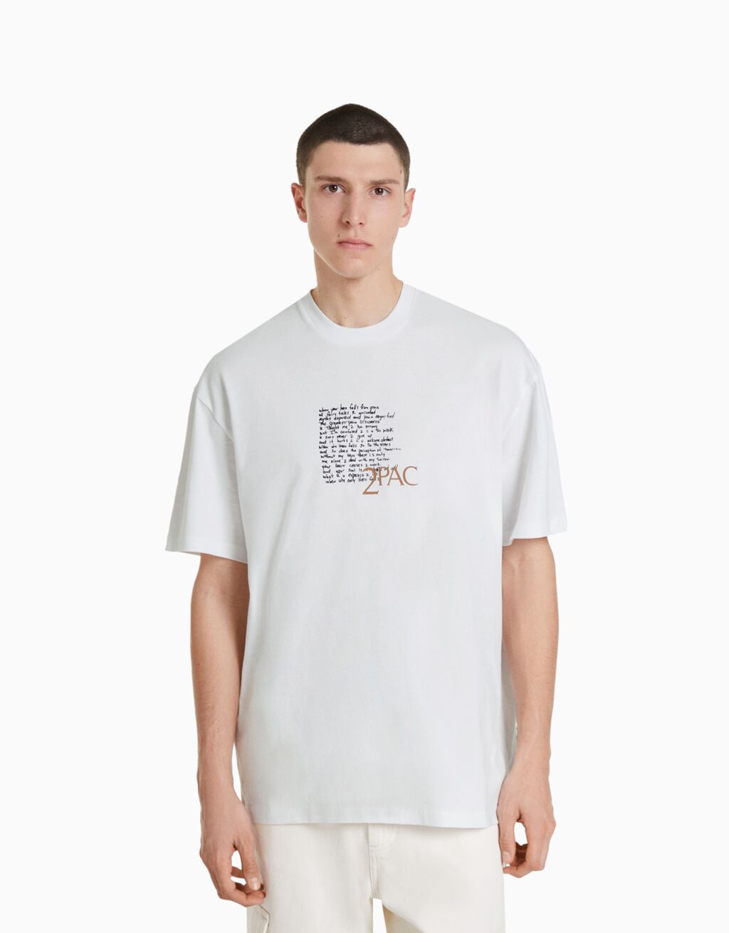 T shirt deals tupac bershka