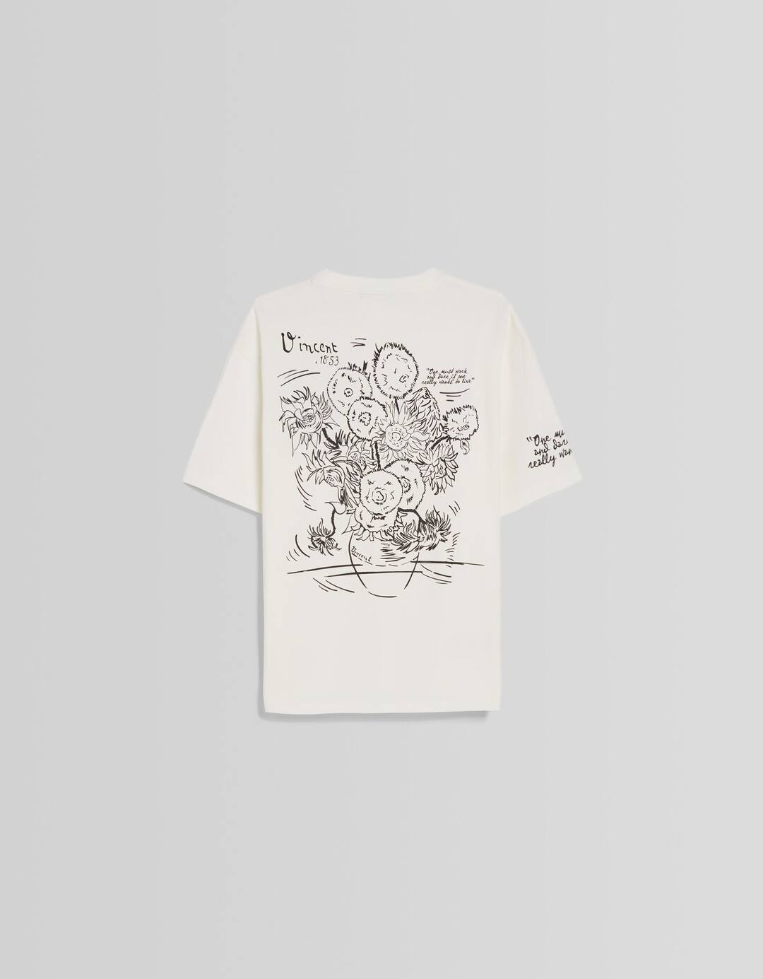 Boxy fit short sleeve Van Gogh print T-shirt