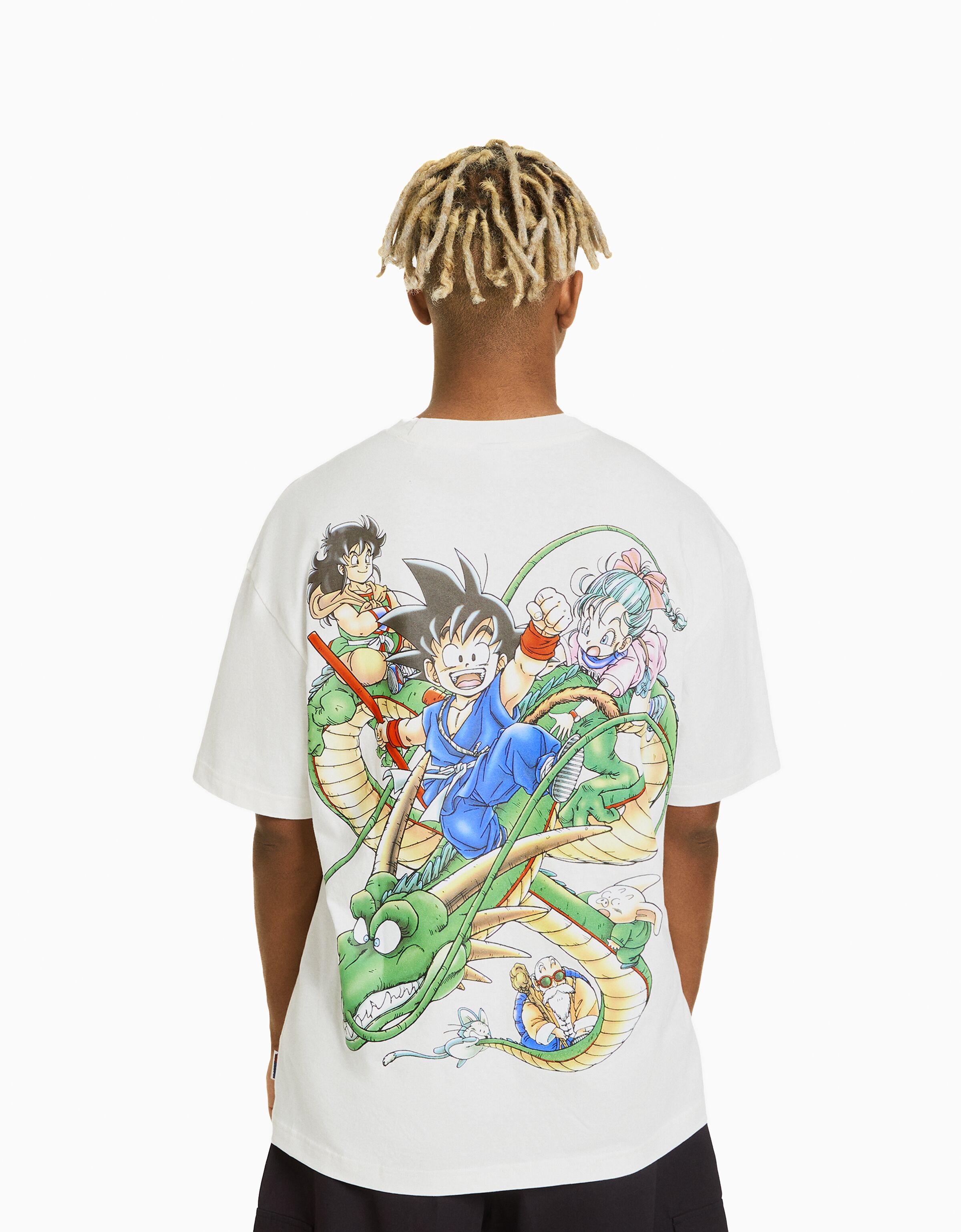 Tee shirt dragon ball z bershka new arrivals