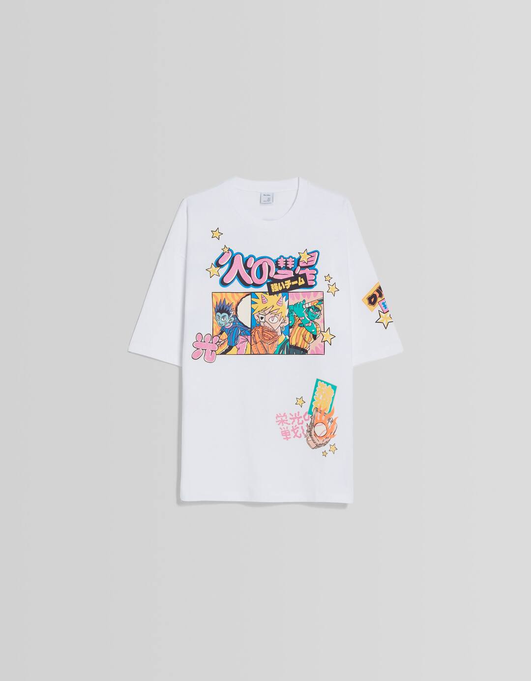 Camiseta manga corta extra loose fit print