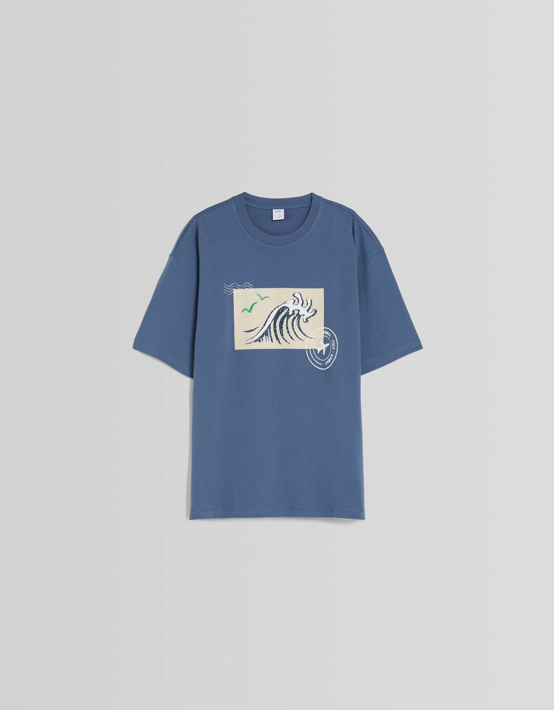 Print boxy fit short sleeve T-shirt