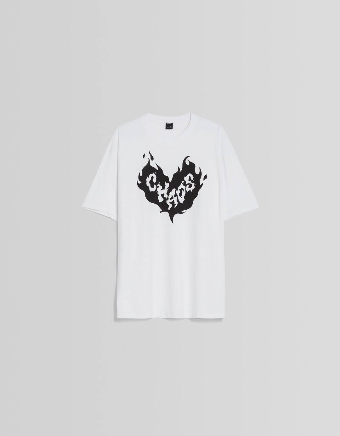 Print boxy fit short sleeve T-shirt