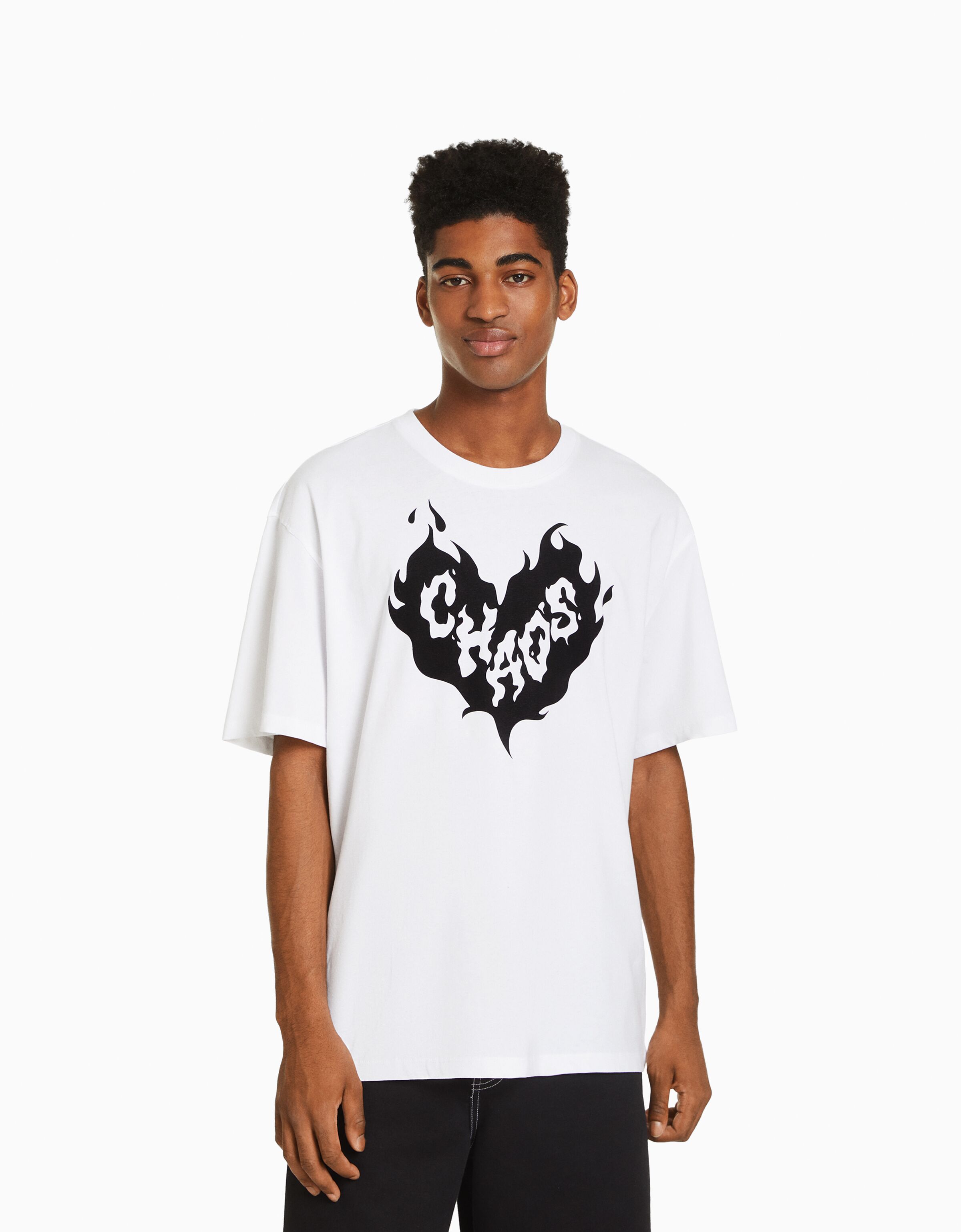 Camisetas manga corta online hombre bershka