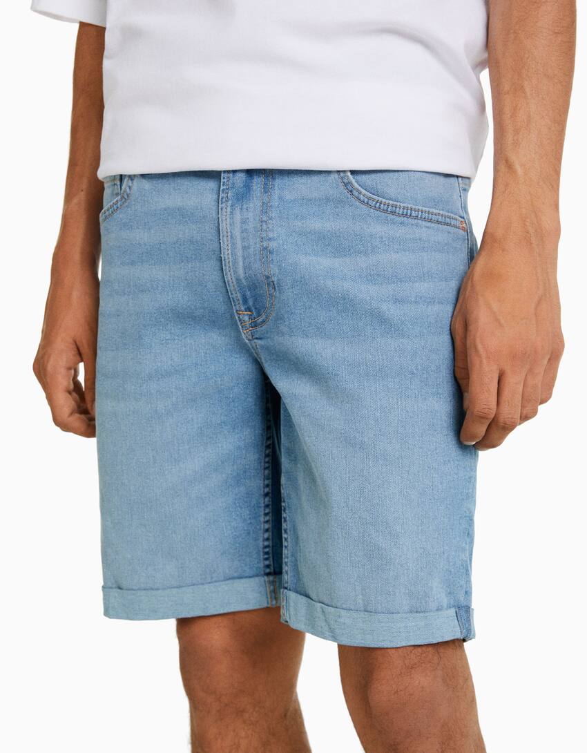Шорты мужские джинсовые длинные