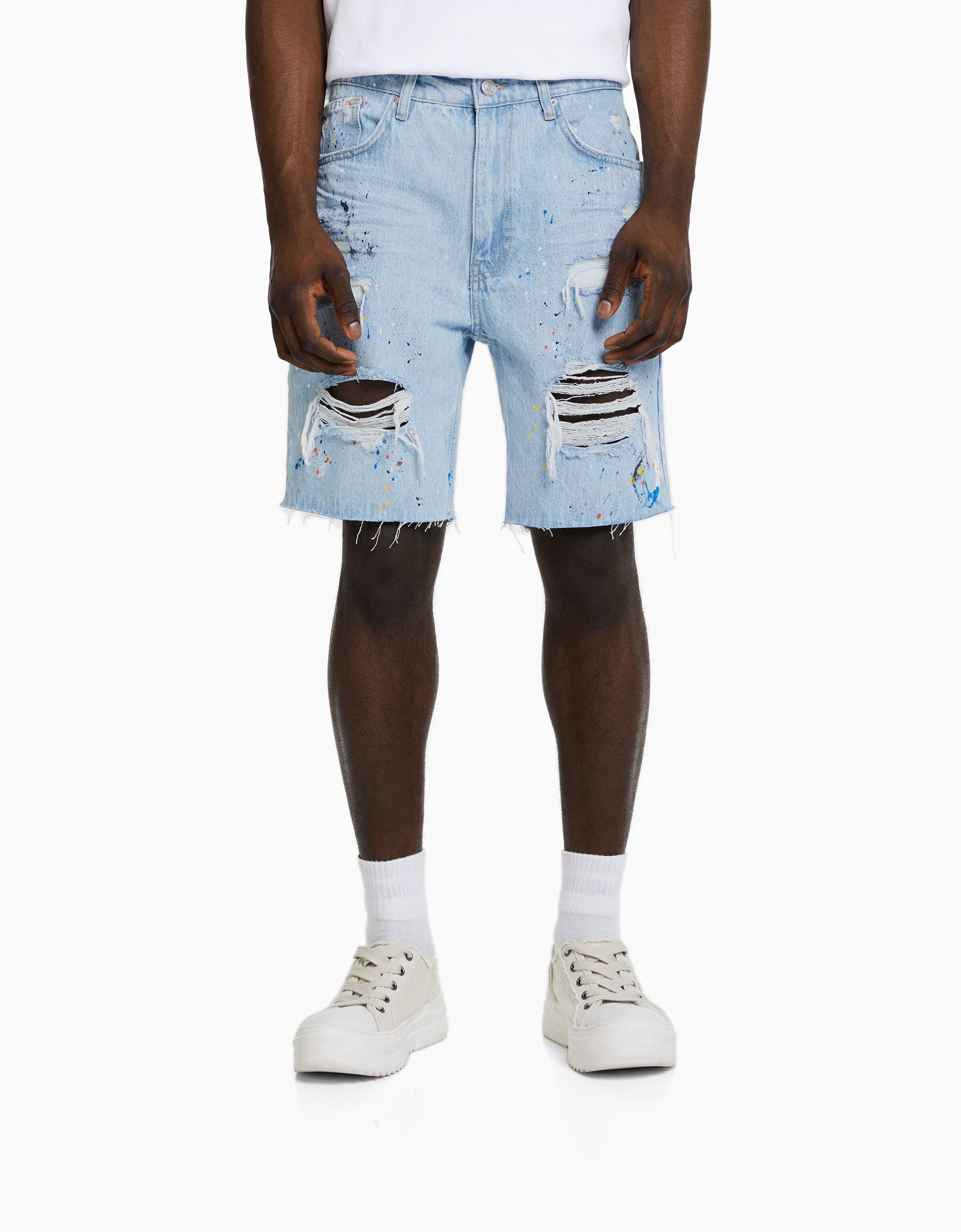 Shorts rotos bershka new arrivals