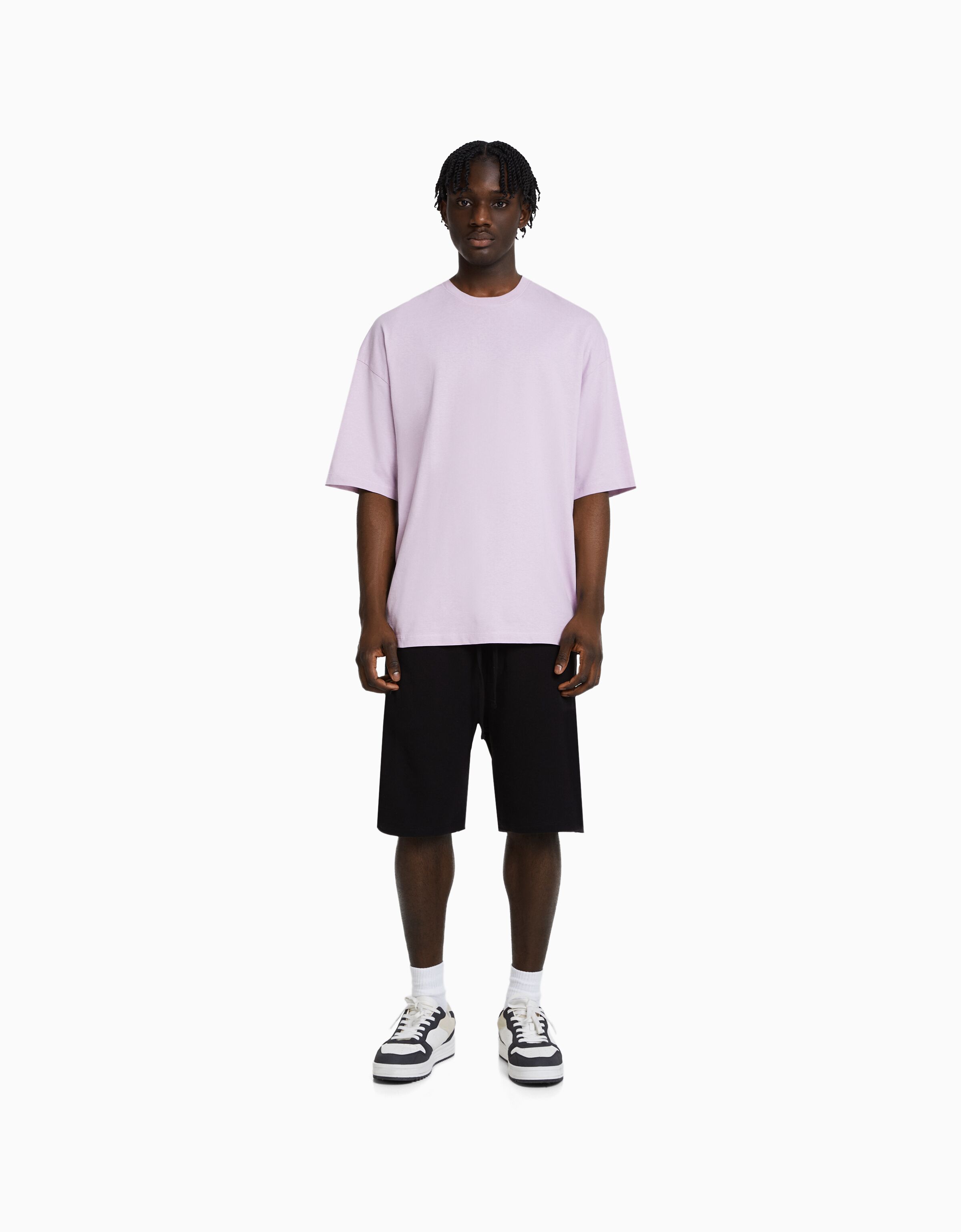 Bermuda b sica felpa REBAJAS hasta 70 Hombre Bershka