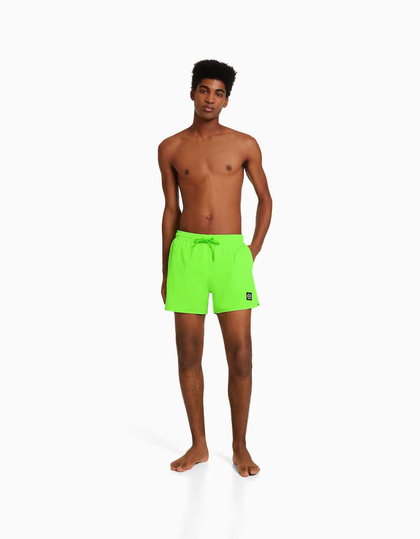 Basic neon swimming trunks - Men | Bershka