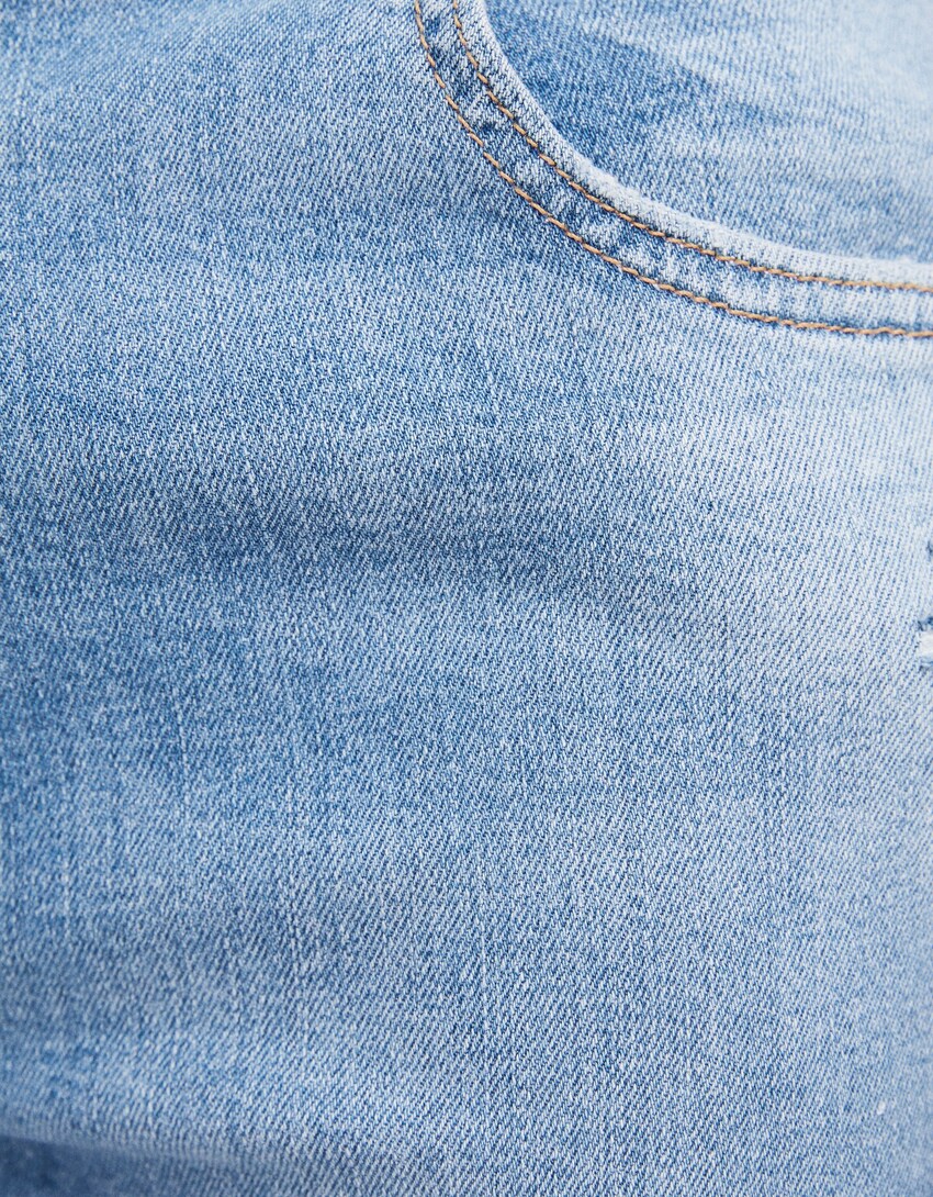 Jeans skinny rotos-Azul lavado-5
