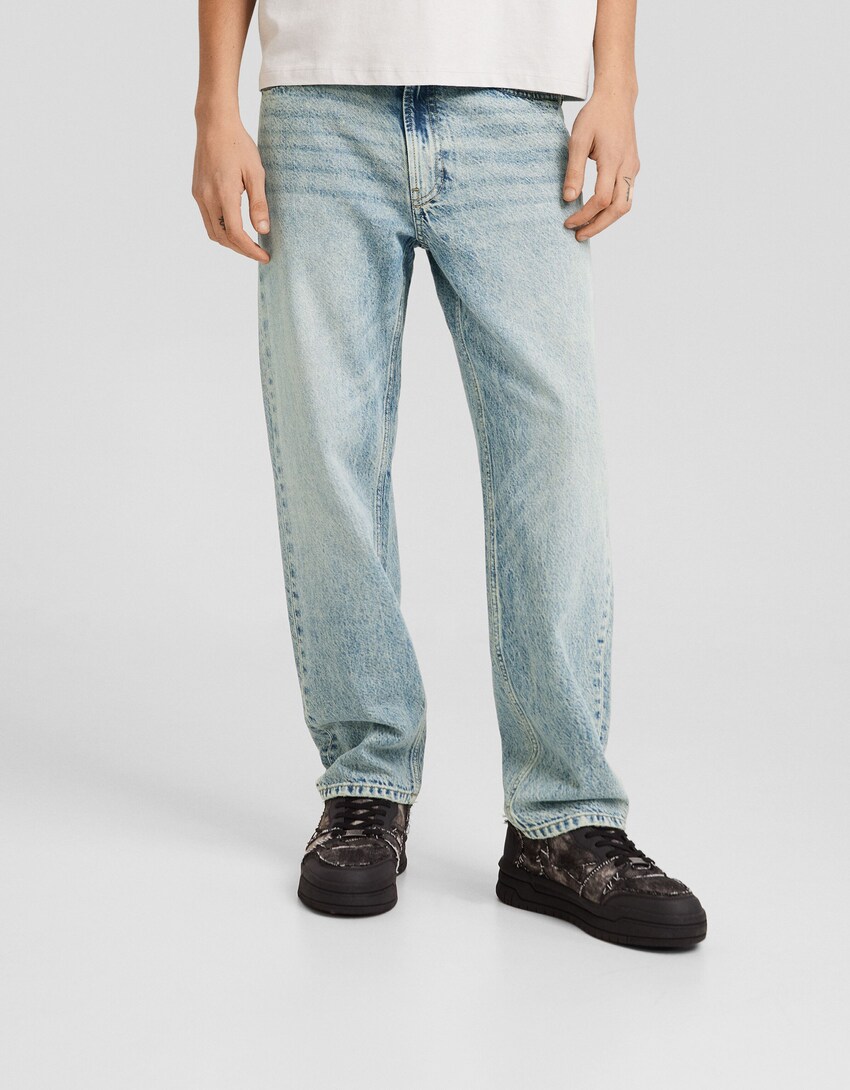 Jeans 90's straight-Azul lavado-1