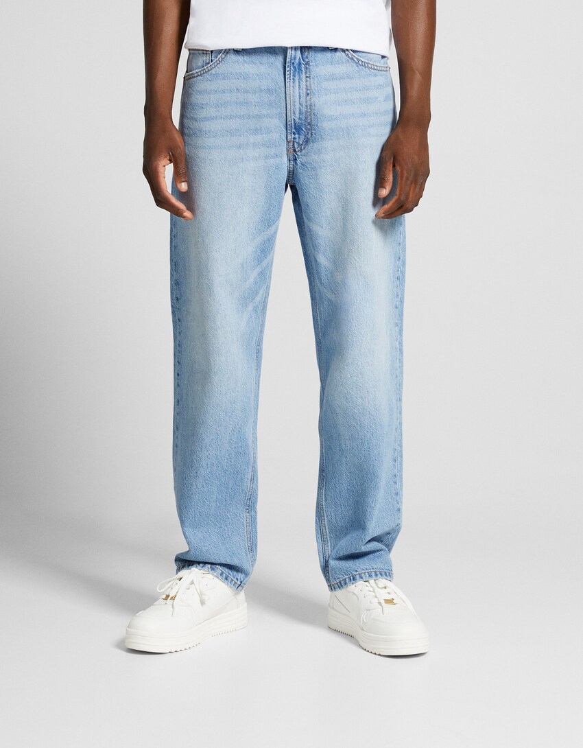 Jeans 90's straight-Azul lavado-1