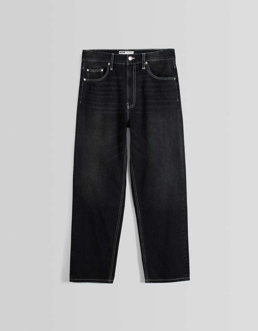 Jeans 90's straight-Negro-4