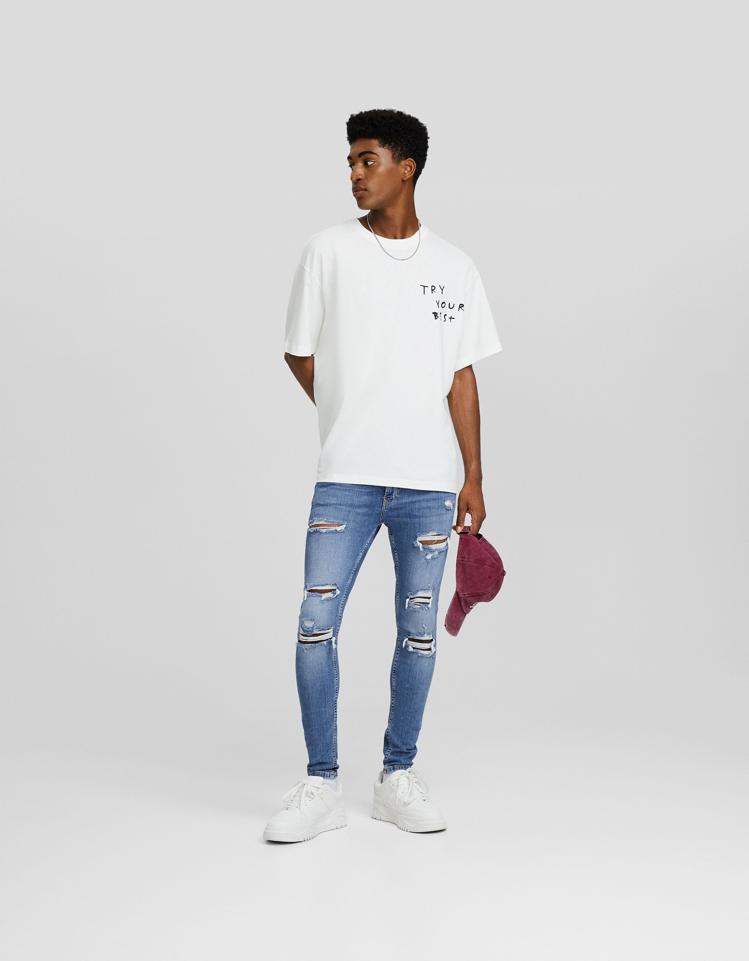 Bershka skinny fit for 2024 mens