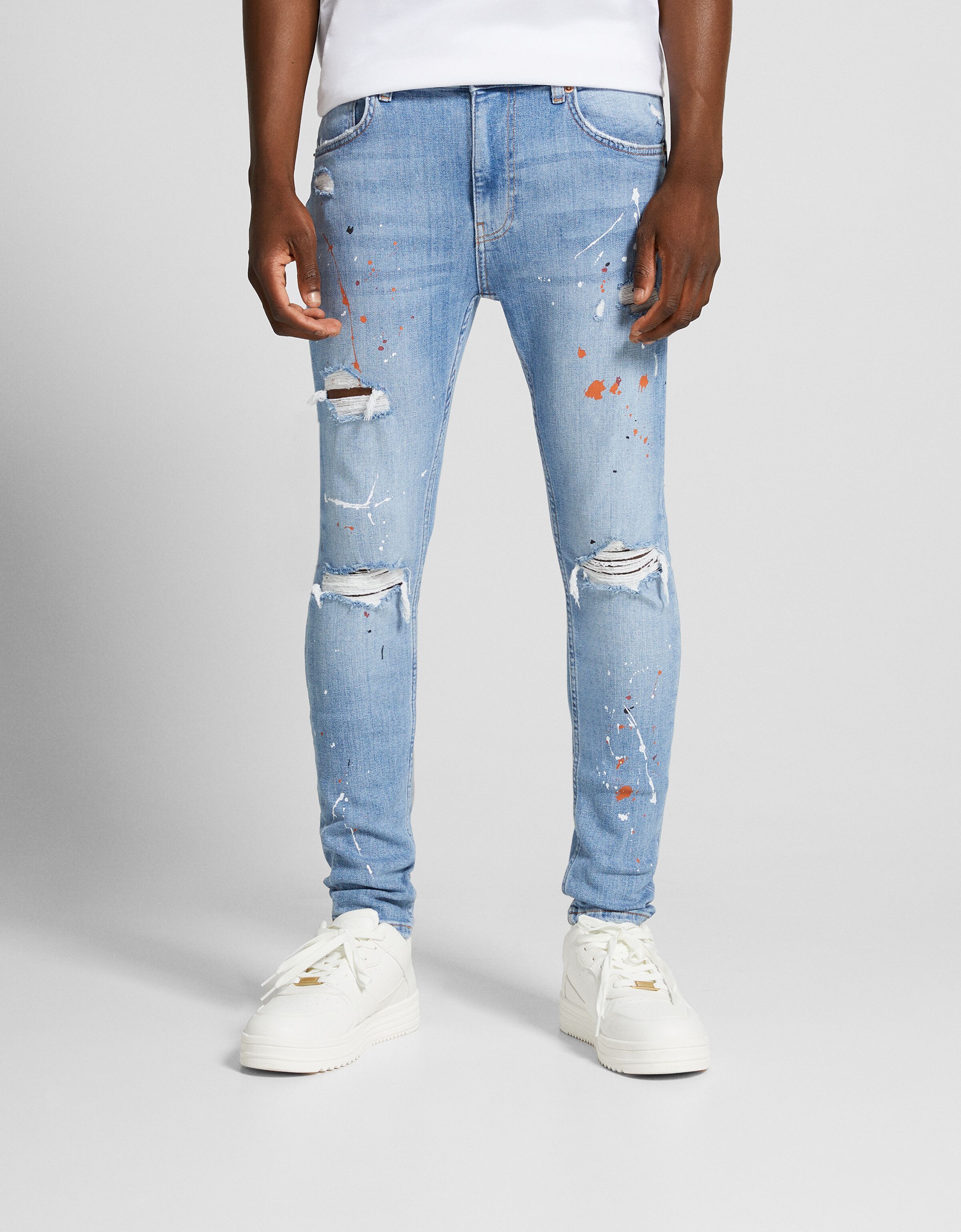 Bershka pantalones vaqueros hombre new arrivals