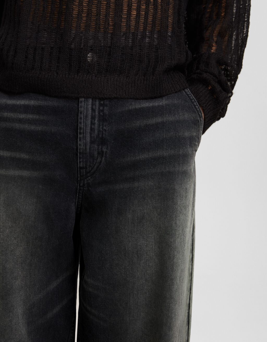 Faded-effect skater fit jeans - Men | Bershka