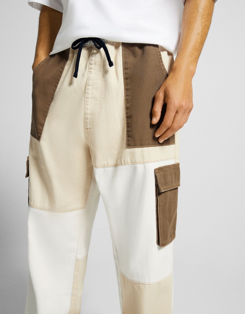 Cargo color block galtza bakeroak-Artile kolorea-3