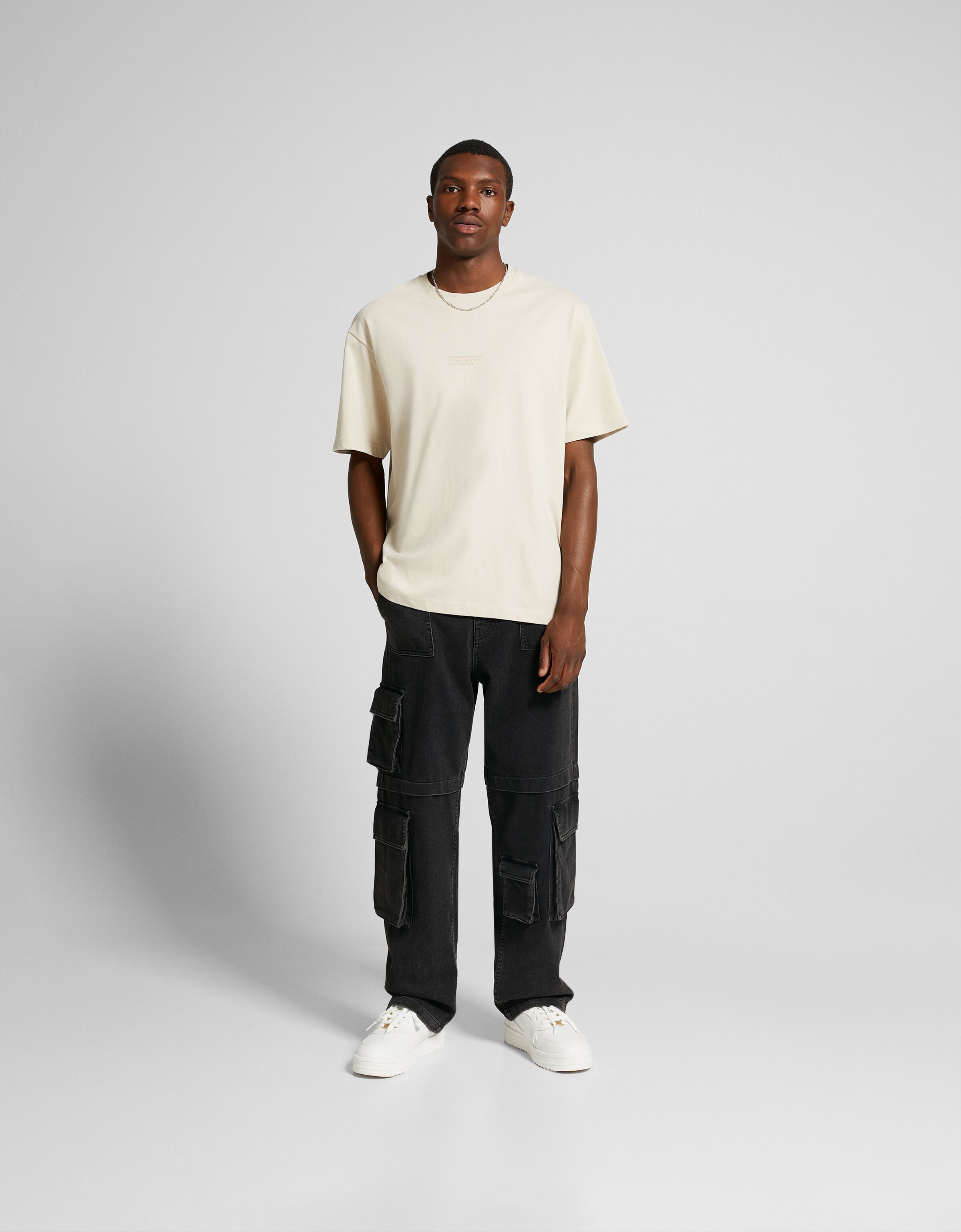 Multi-pocket baggy cargo jeans