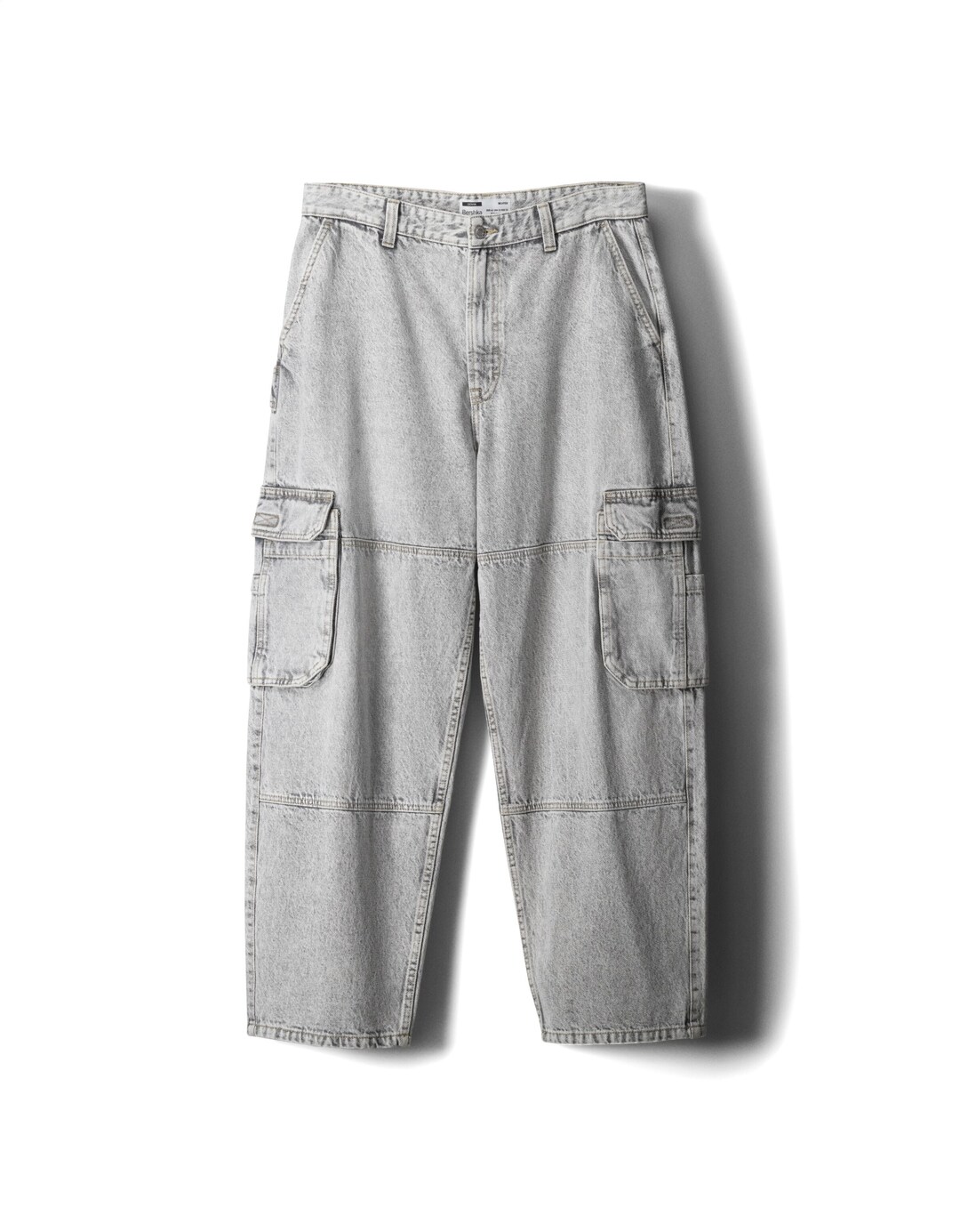 Jeans skater fit cargo efecto lavado
