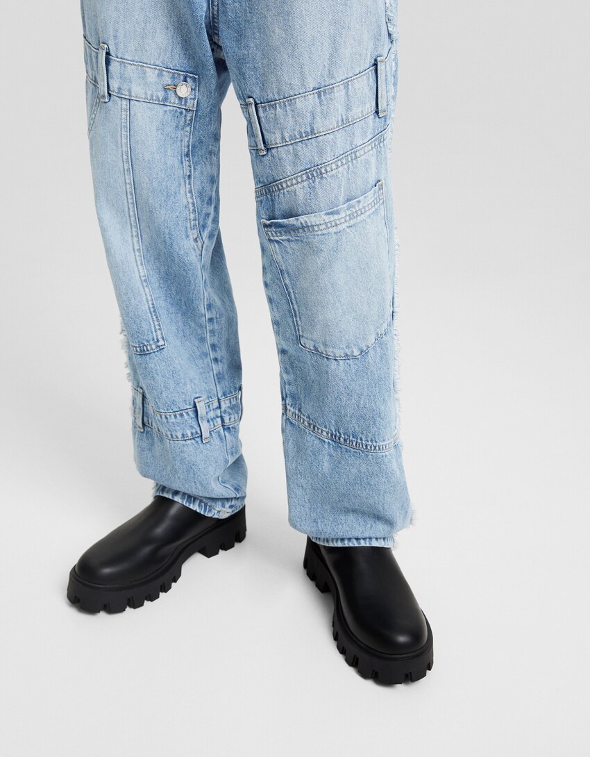Jeans baggy patch denim-Azul lavado-3