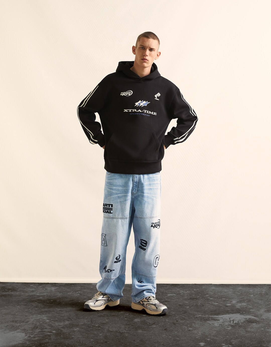 Galtza bakero brodatuak, baggy