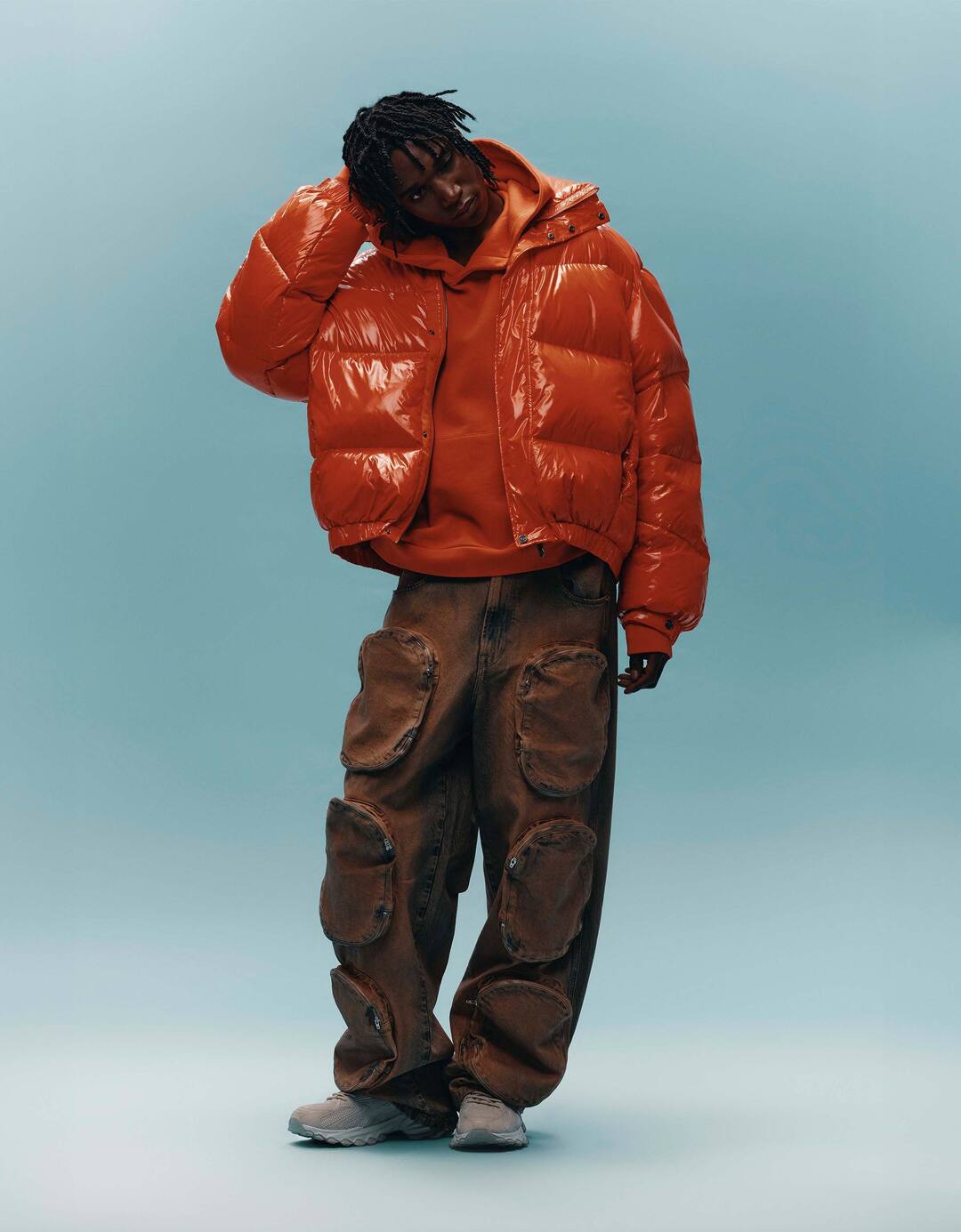 Generation Bershka taskutega baggy fit teksad