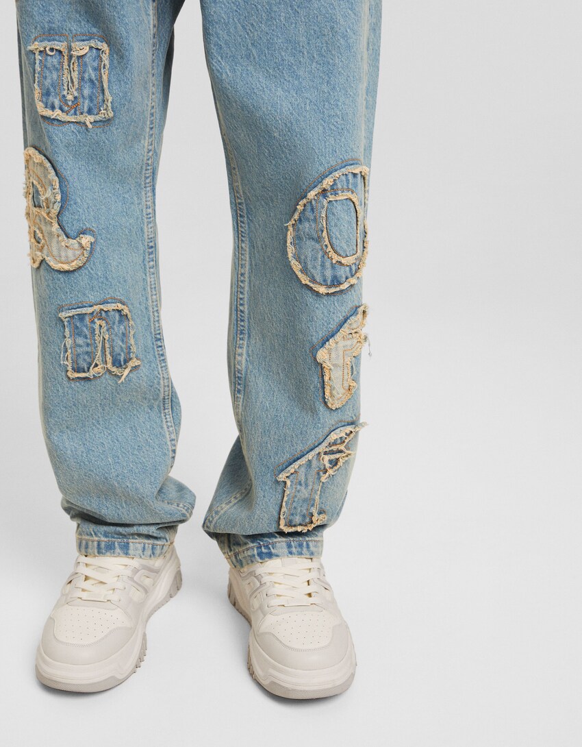 Jeans baggy parches-Azul lavado-3