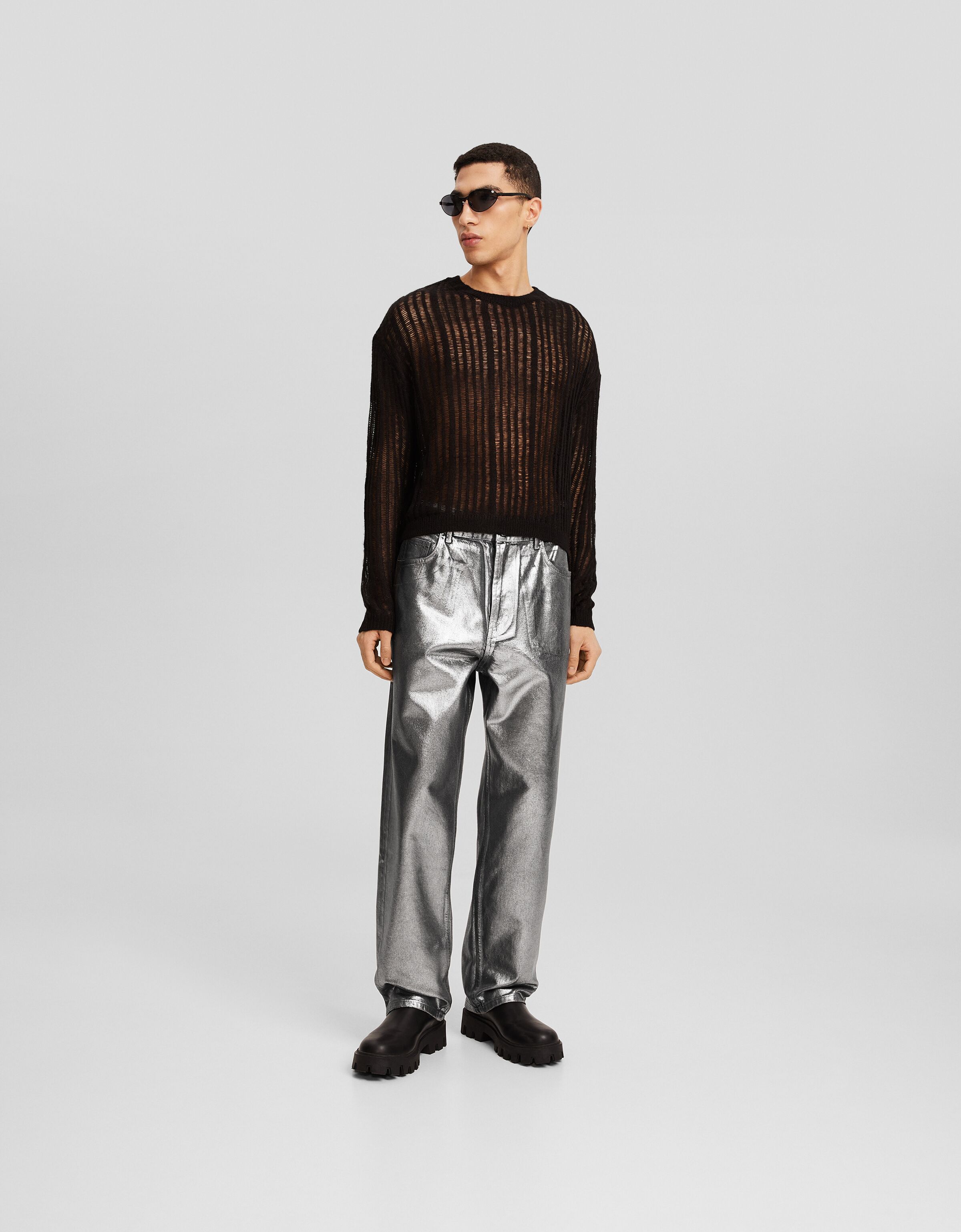 Pantalones de vestir online hombre bershka