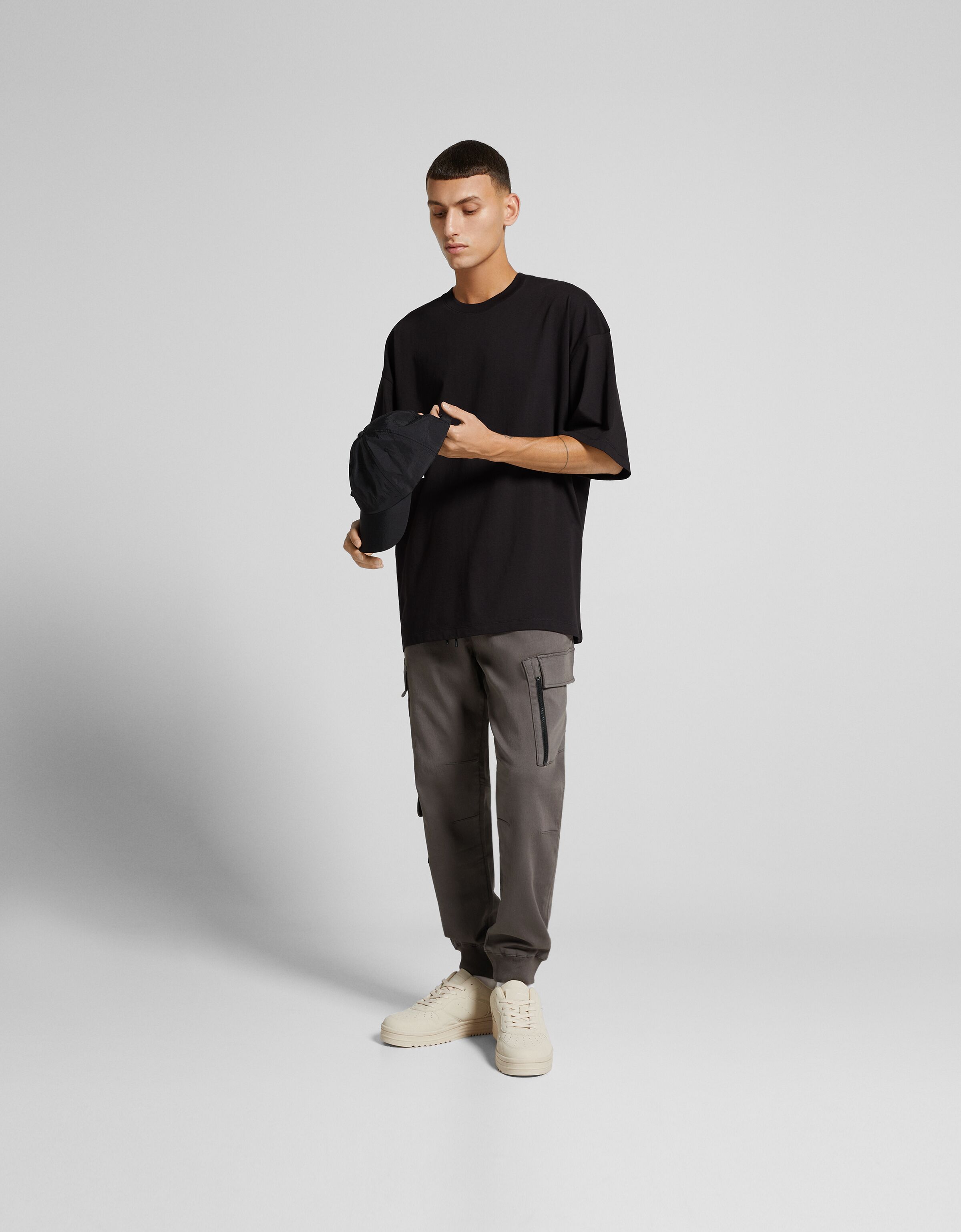 Slim cargo joggers Trousers Men Bershka