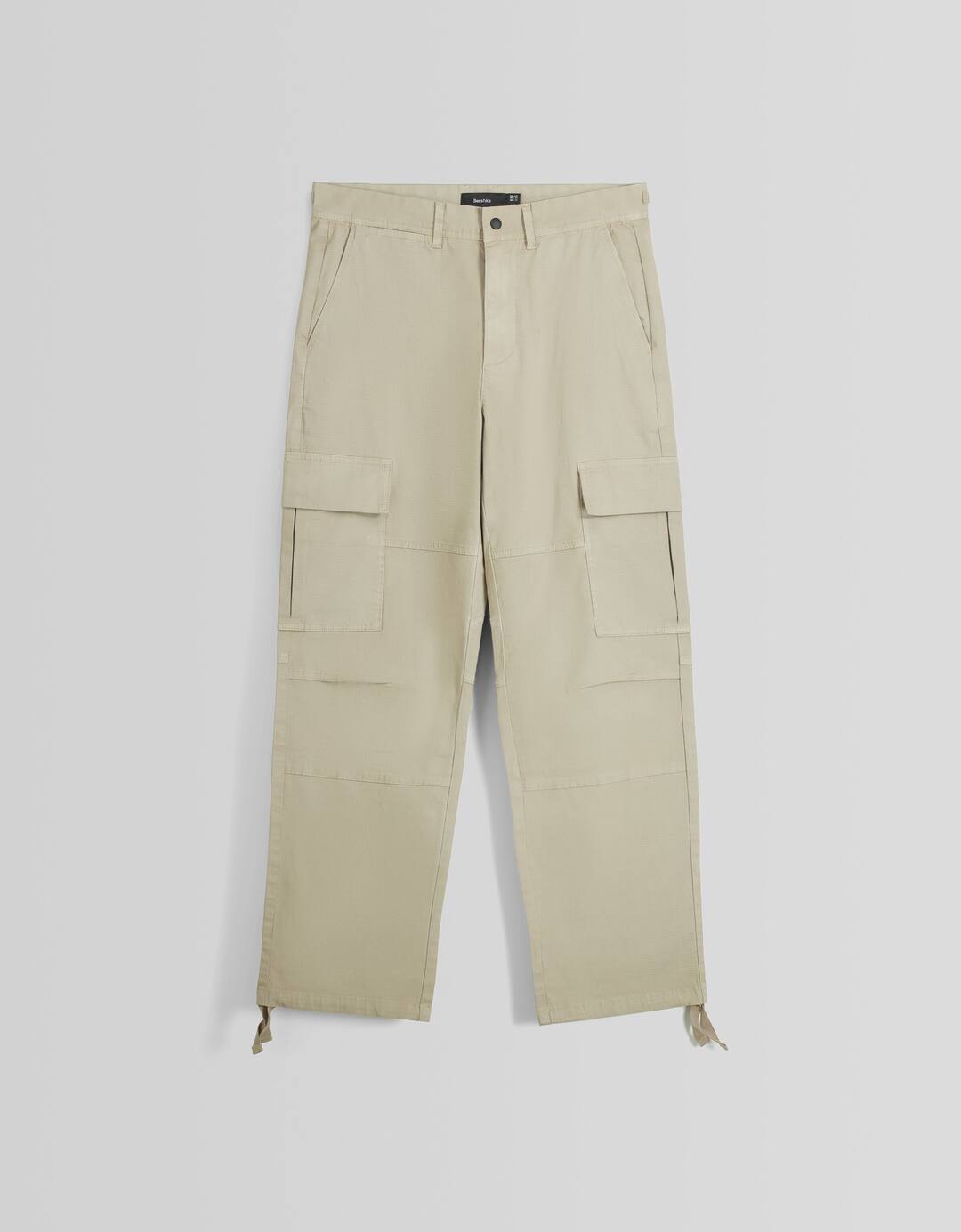 Pantalón wide cargo ajustable