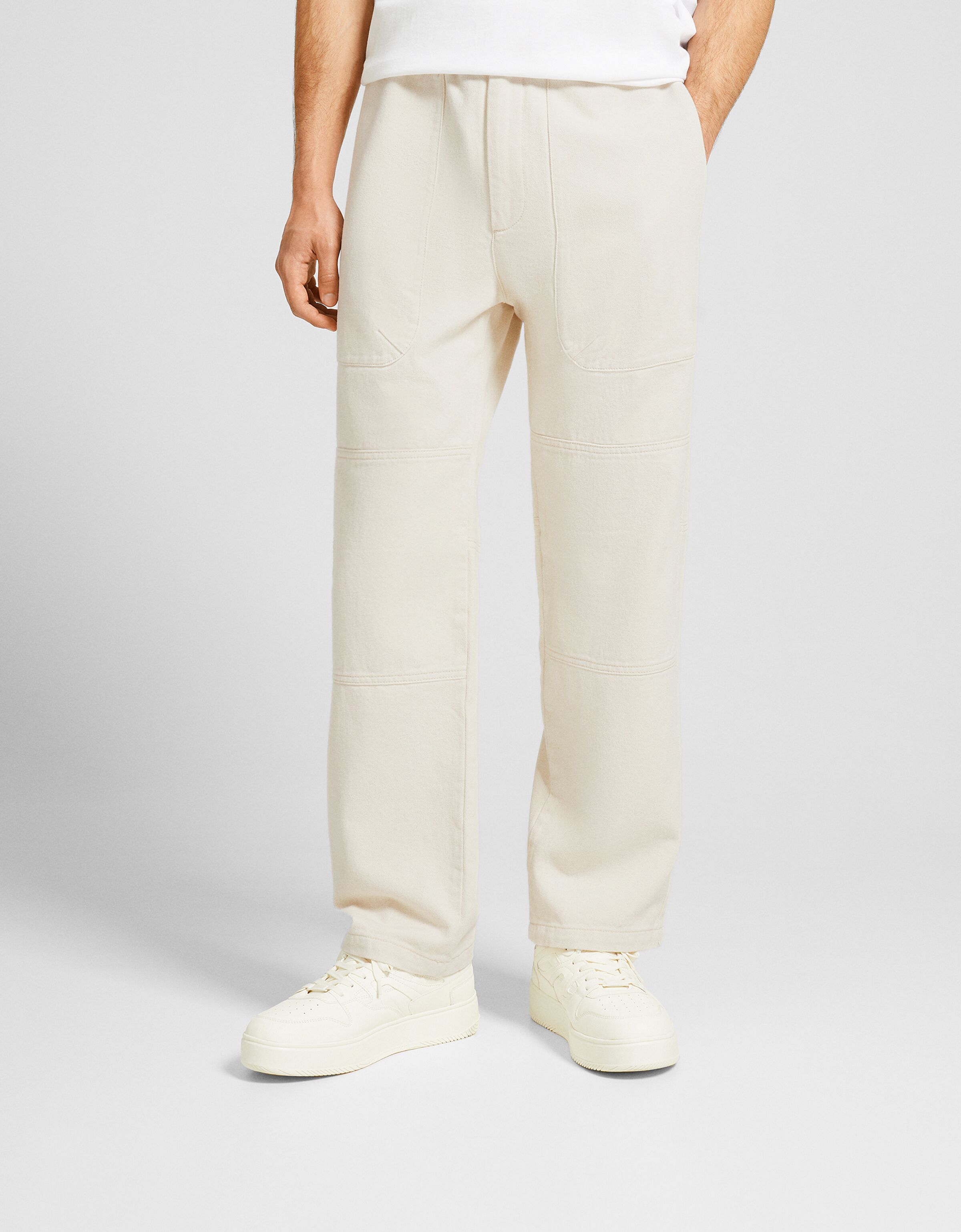 Wide leg rustic joggers Sale Men Bershka