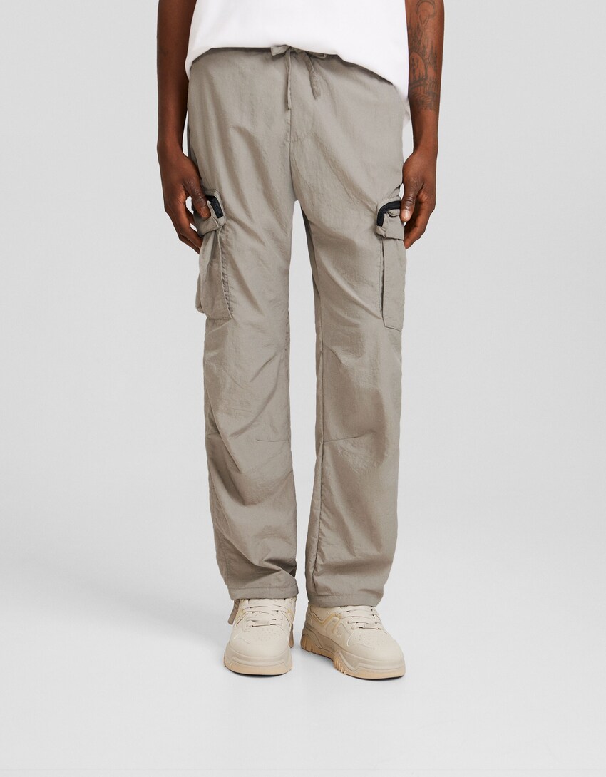 Jogger galtza teknikoak, cargo-Gris ilun-2