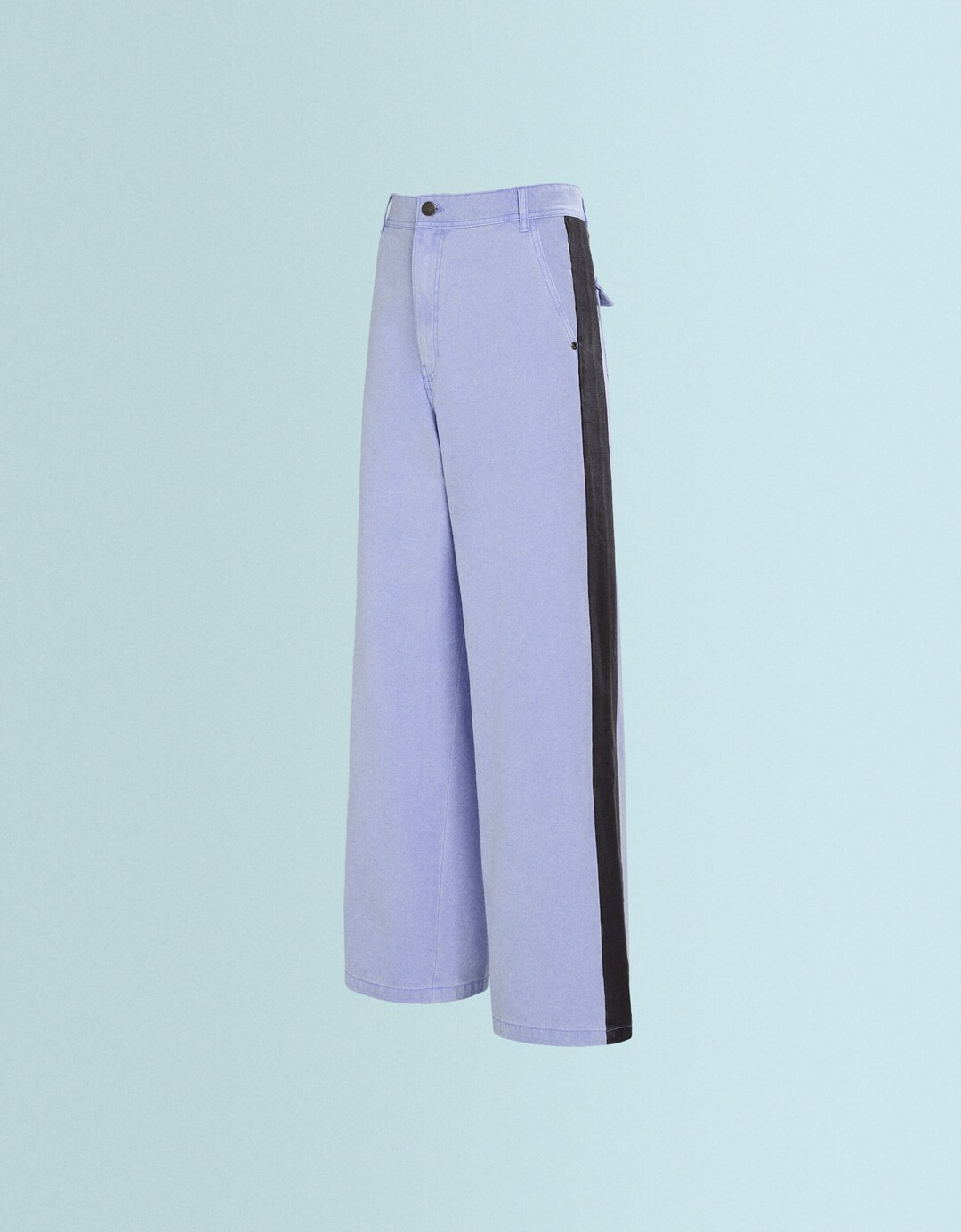 Pantalon SSSTUFFF X BERSHKA baggy bande broderie