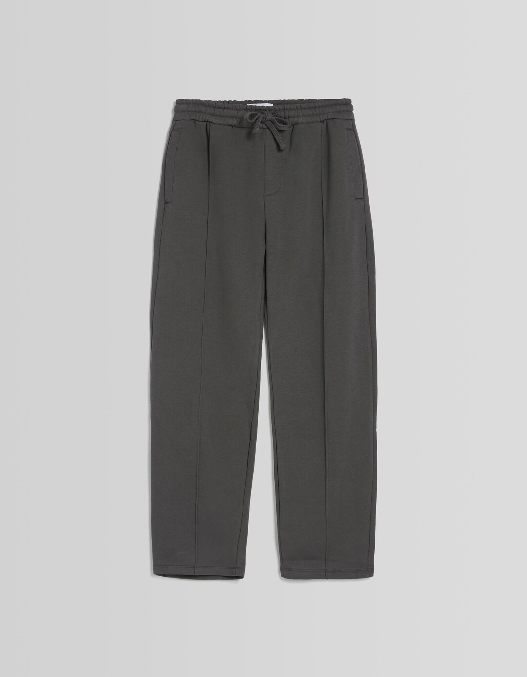 Pluszowe spodnie o kroju wide leg