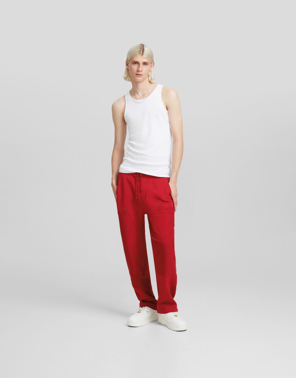 Pantalon velours 2025 cotelé femme bershka