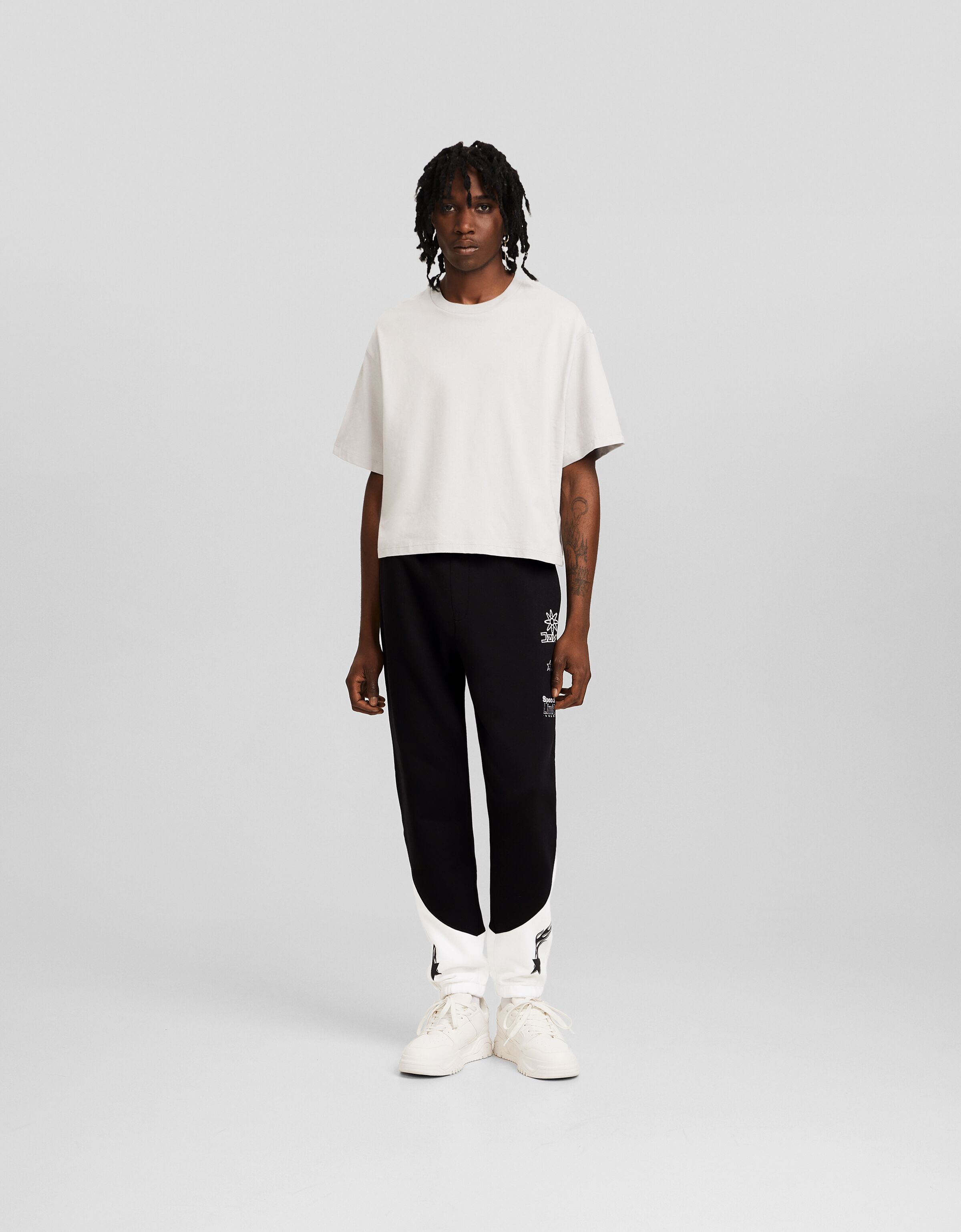 Bershka plush joggers new arrivals